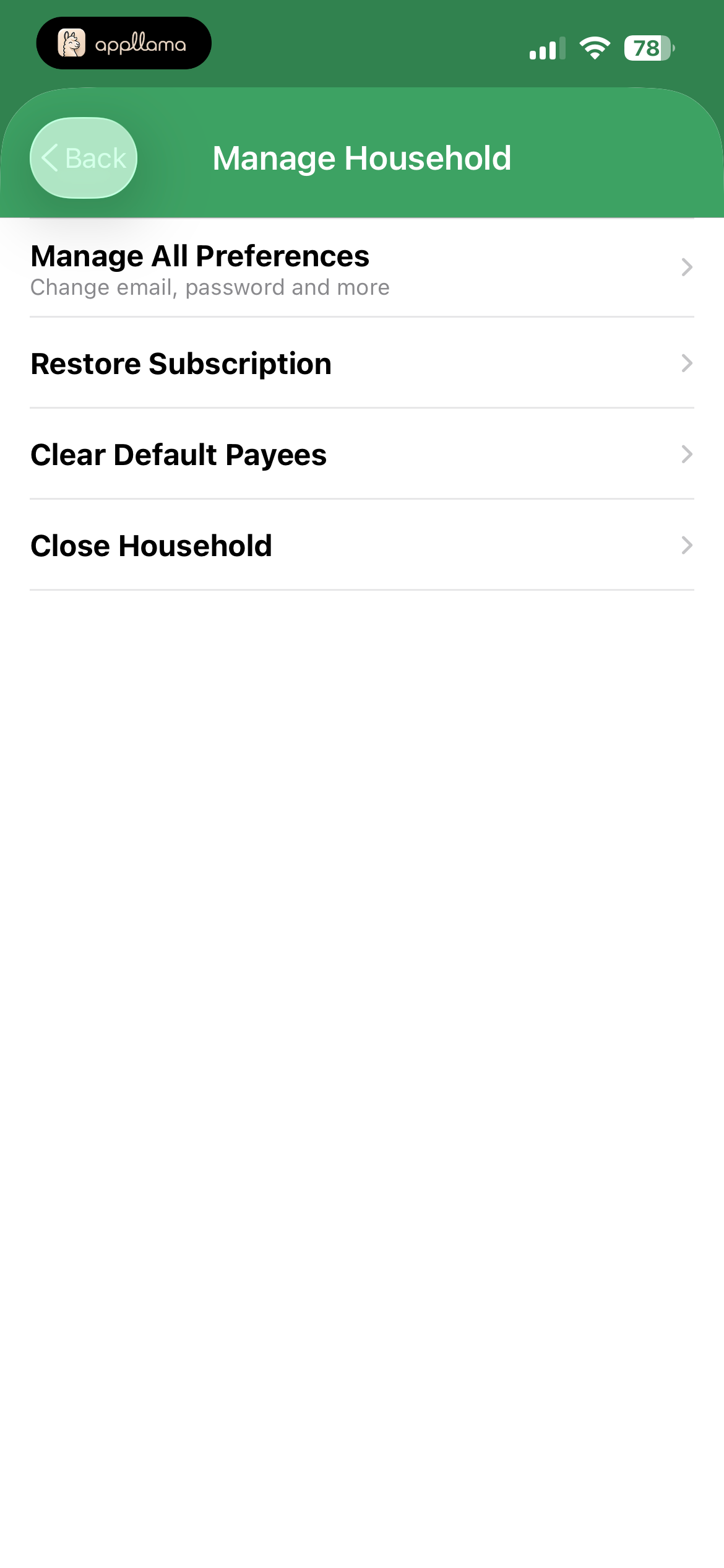 Manage Household
