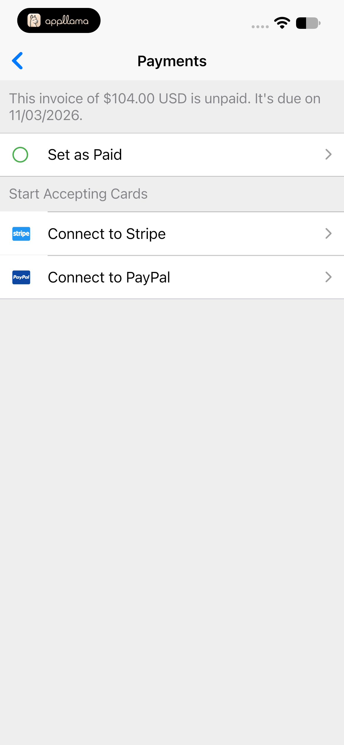 Invoice Payments