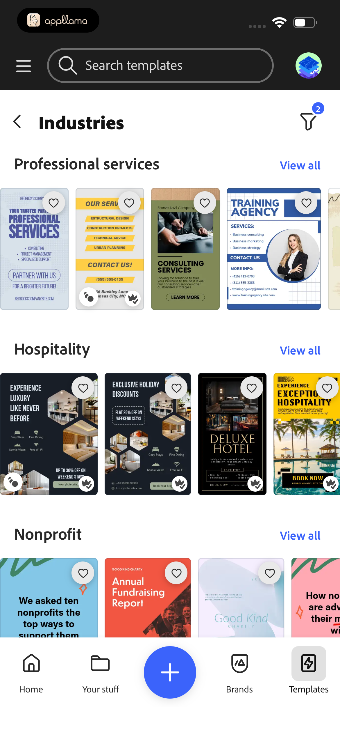 Industry Templates