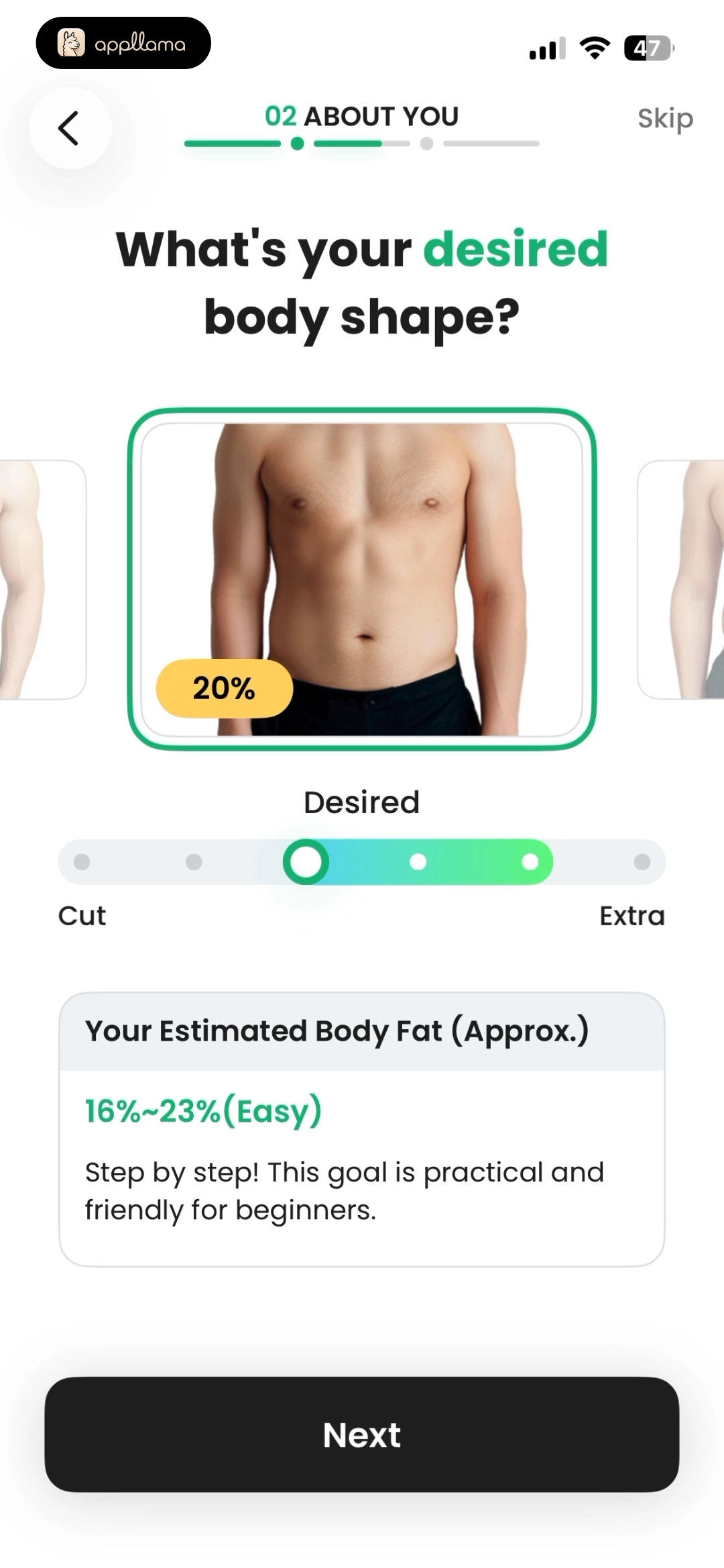Desired Body Shape
