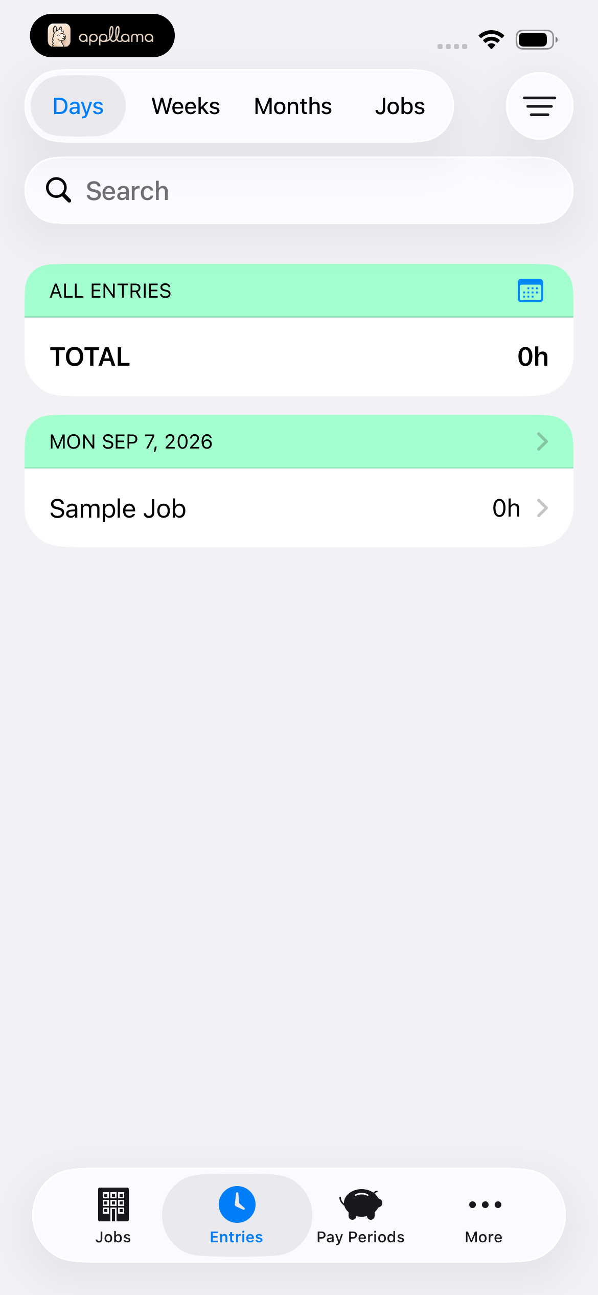 Entries by Day