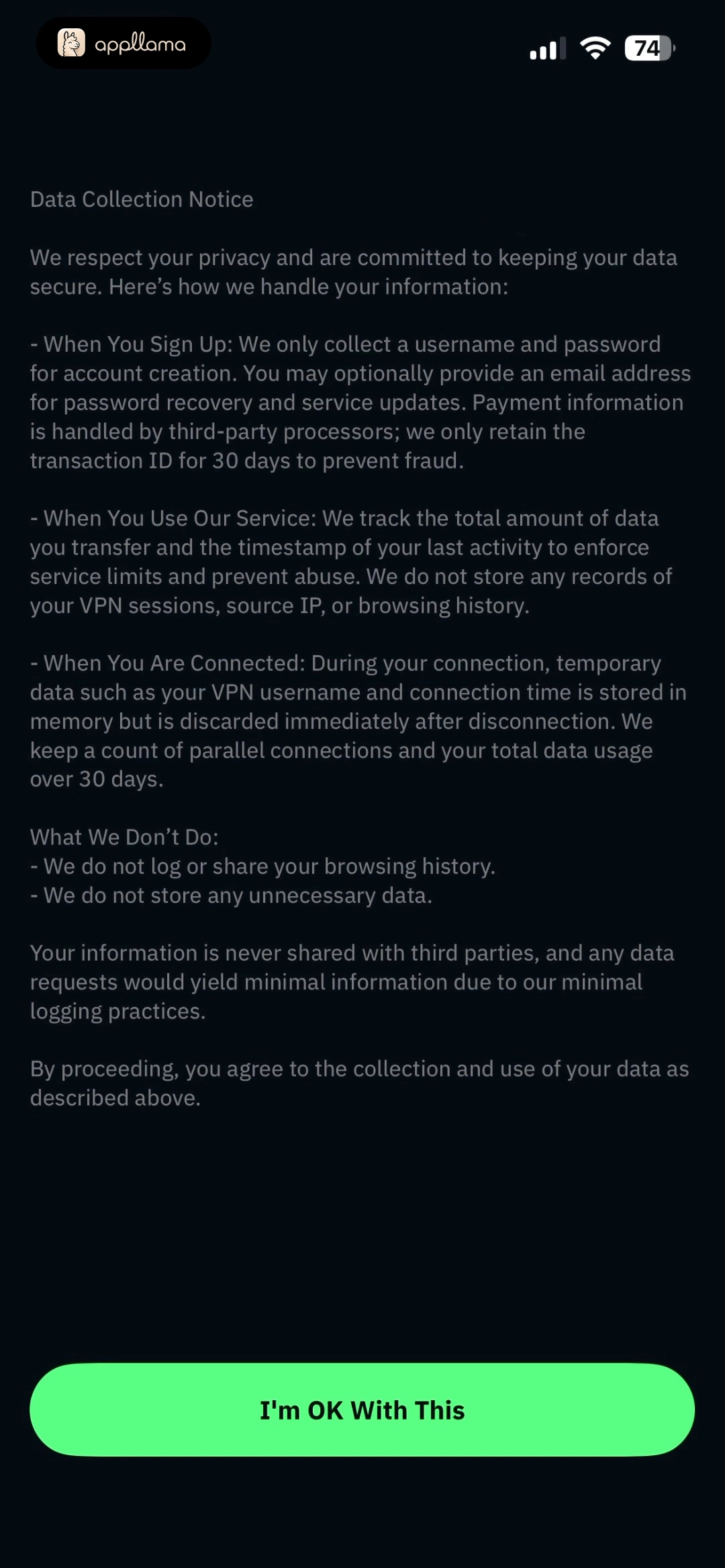 Data Collection Notice