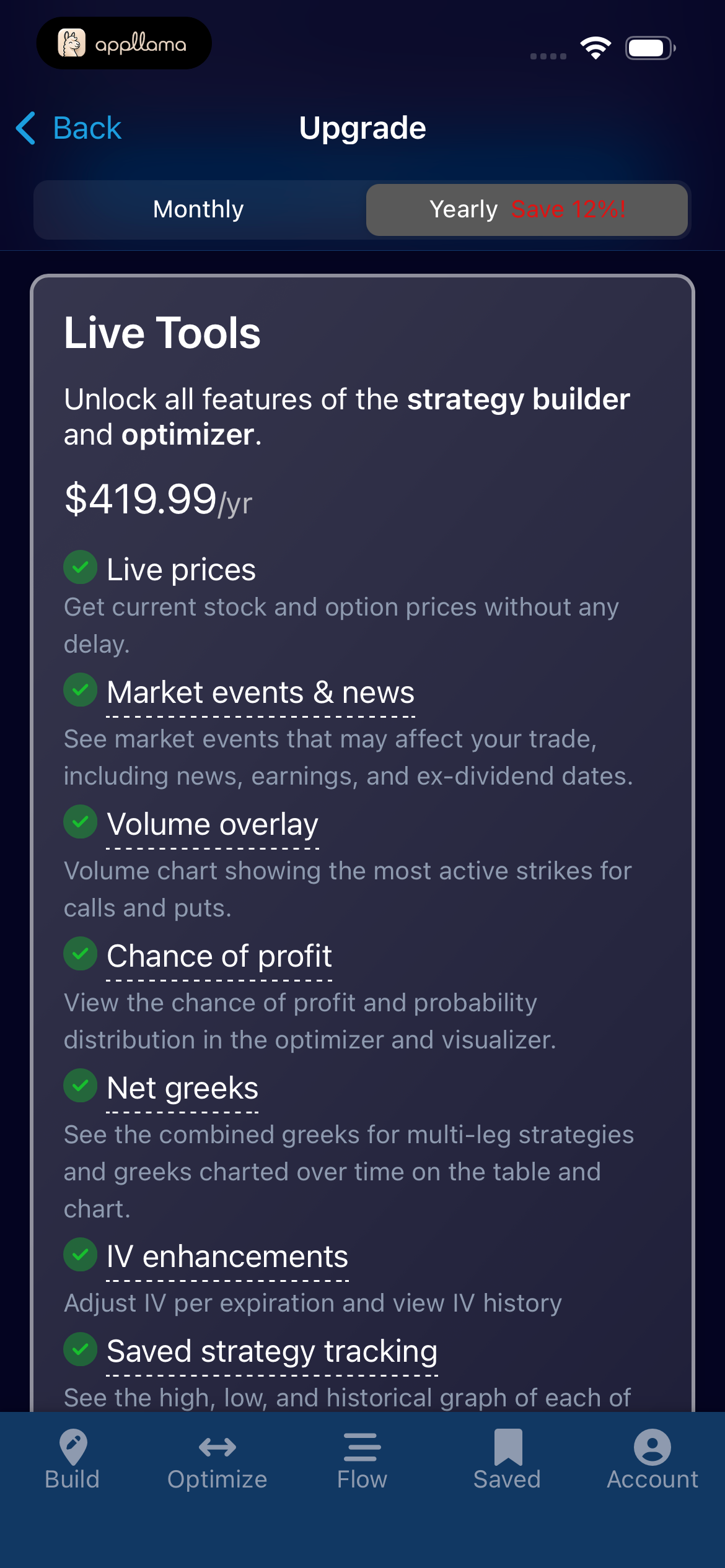Yearly Live Tools Plan
