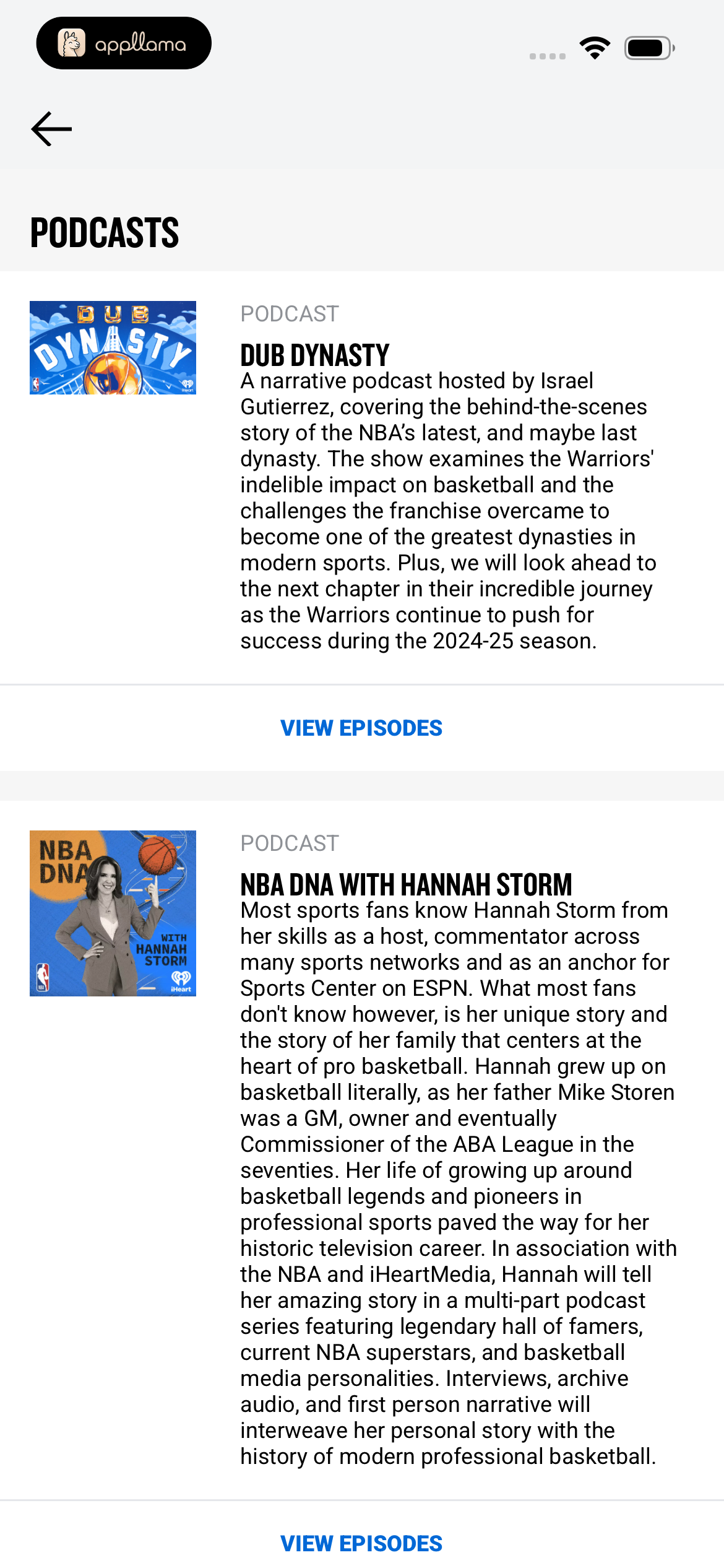 Podcasts Directory