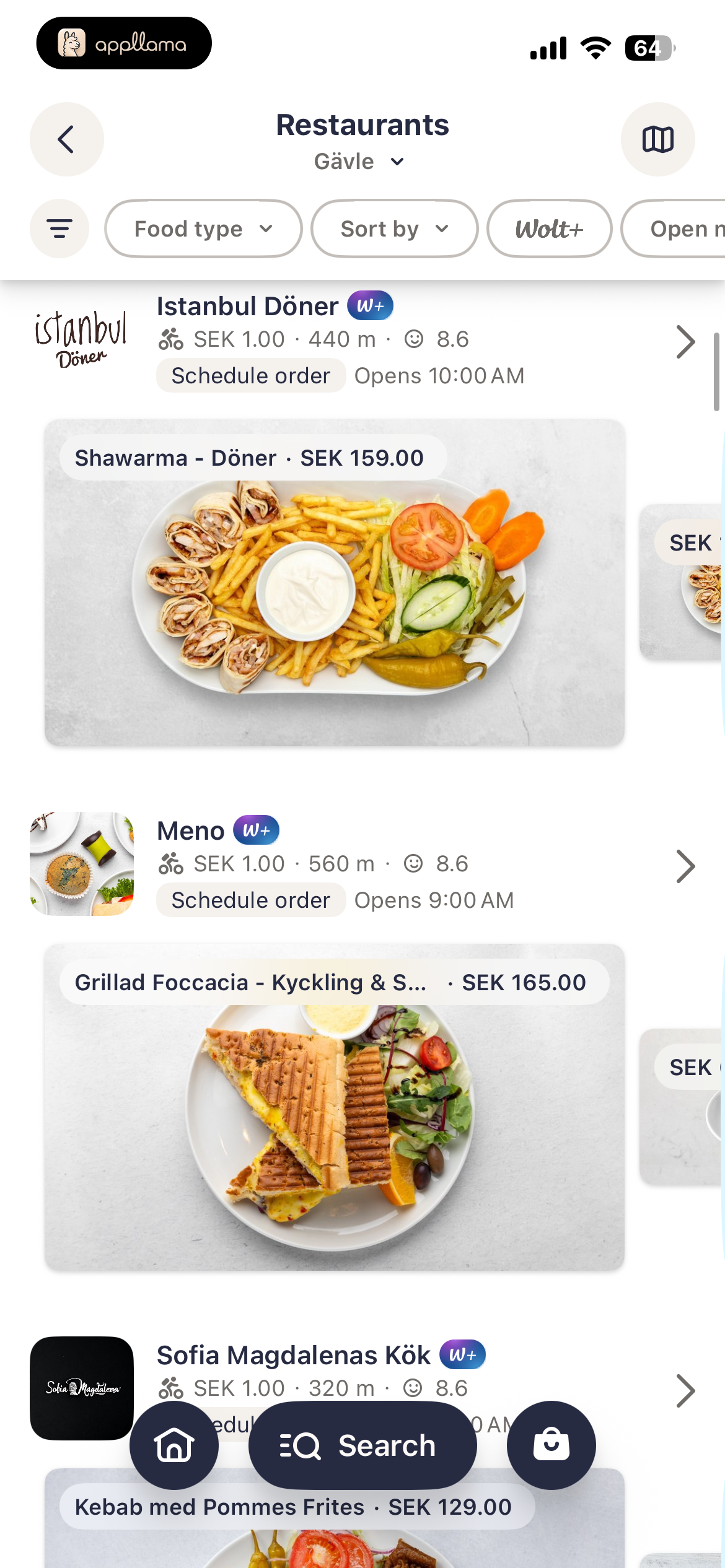 Restaurant List