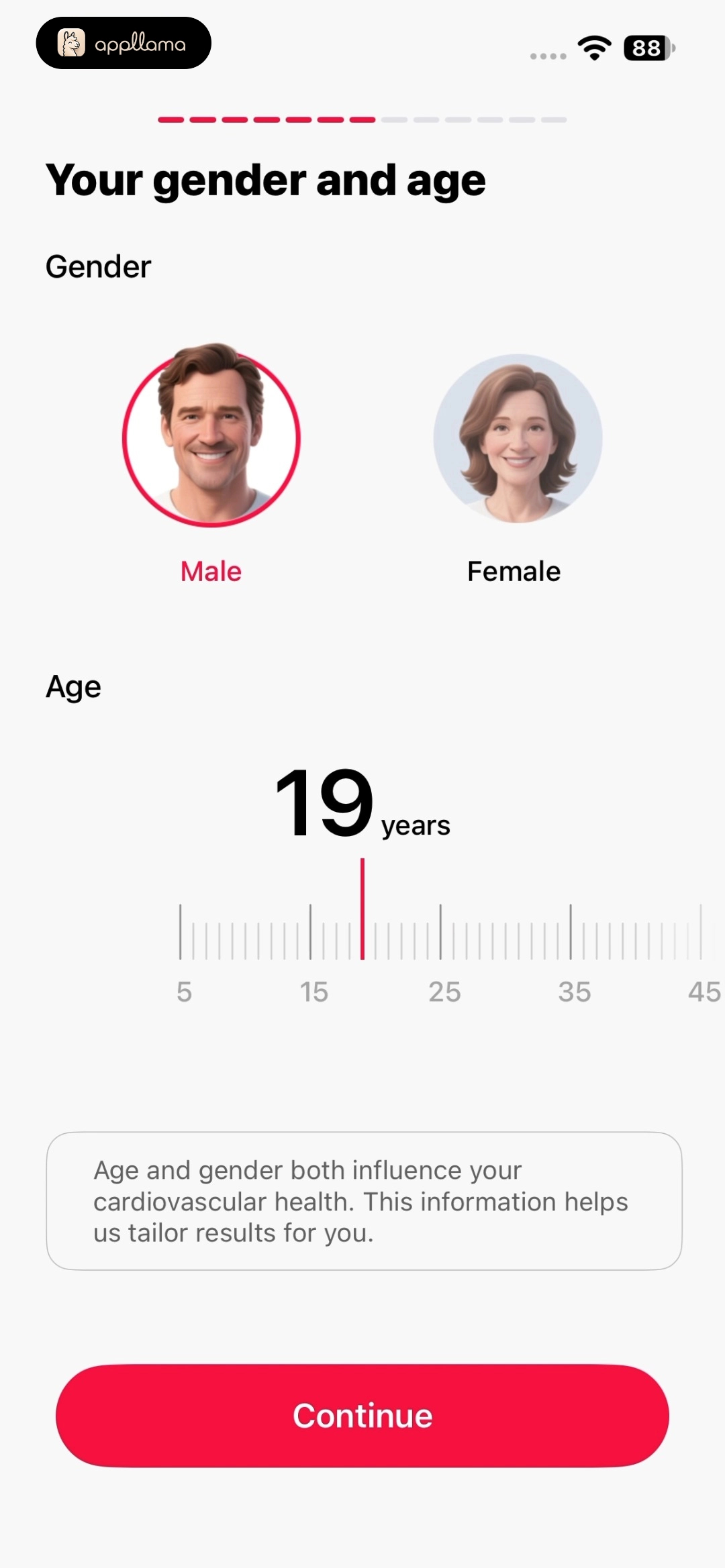Gender and Age Selection