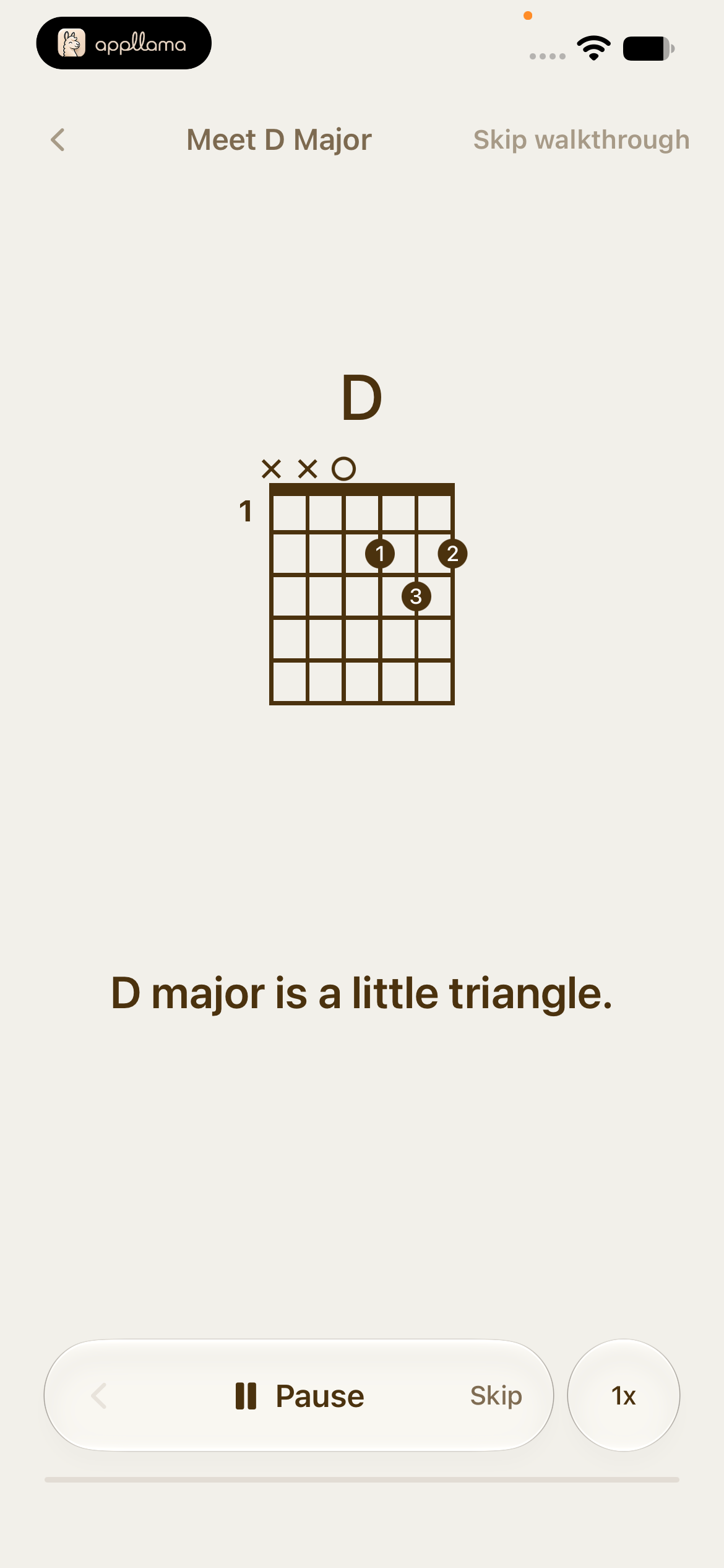 D Major Chord Walkthrough