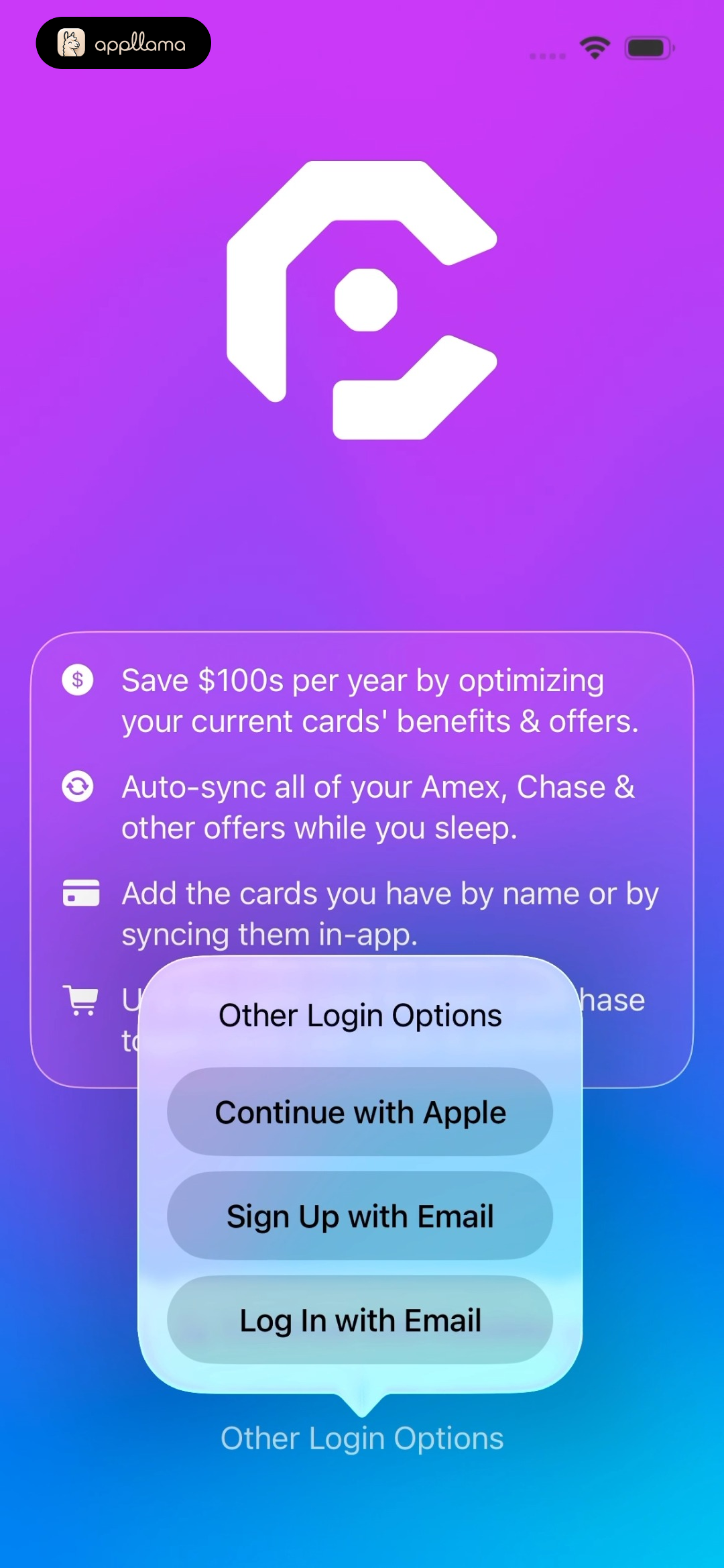 Login Options