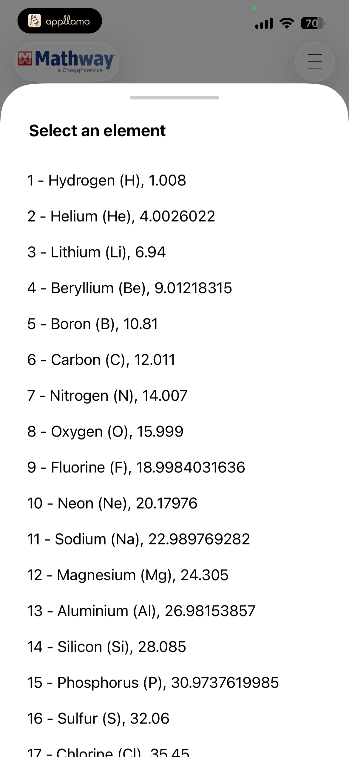 Element Picker