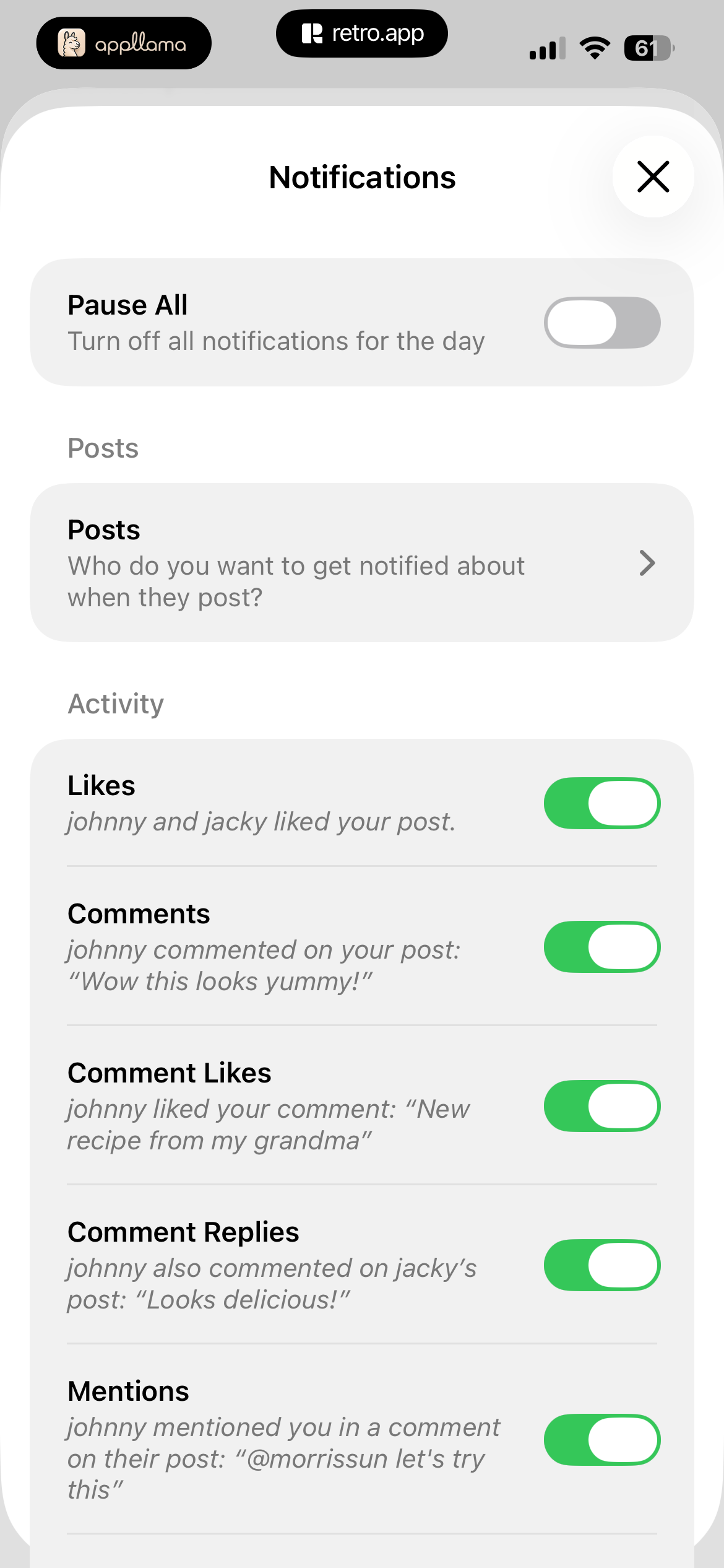 Notifications