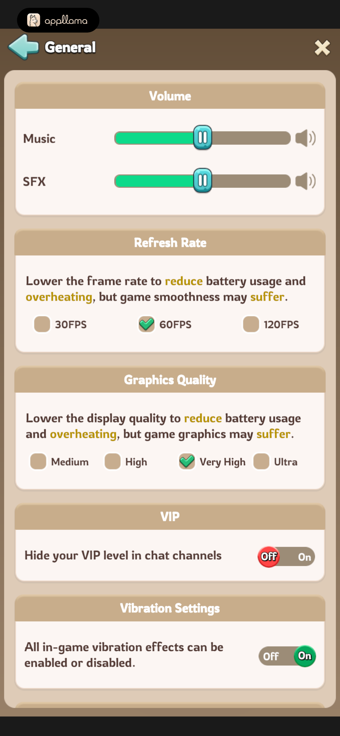 General Settings