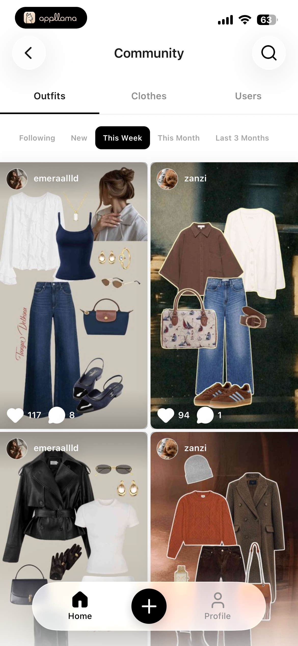 Community Outfits Feed