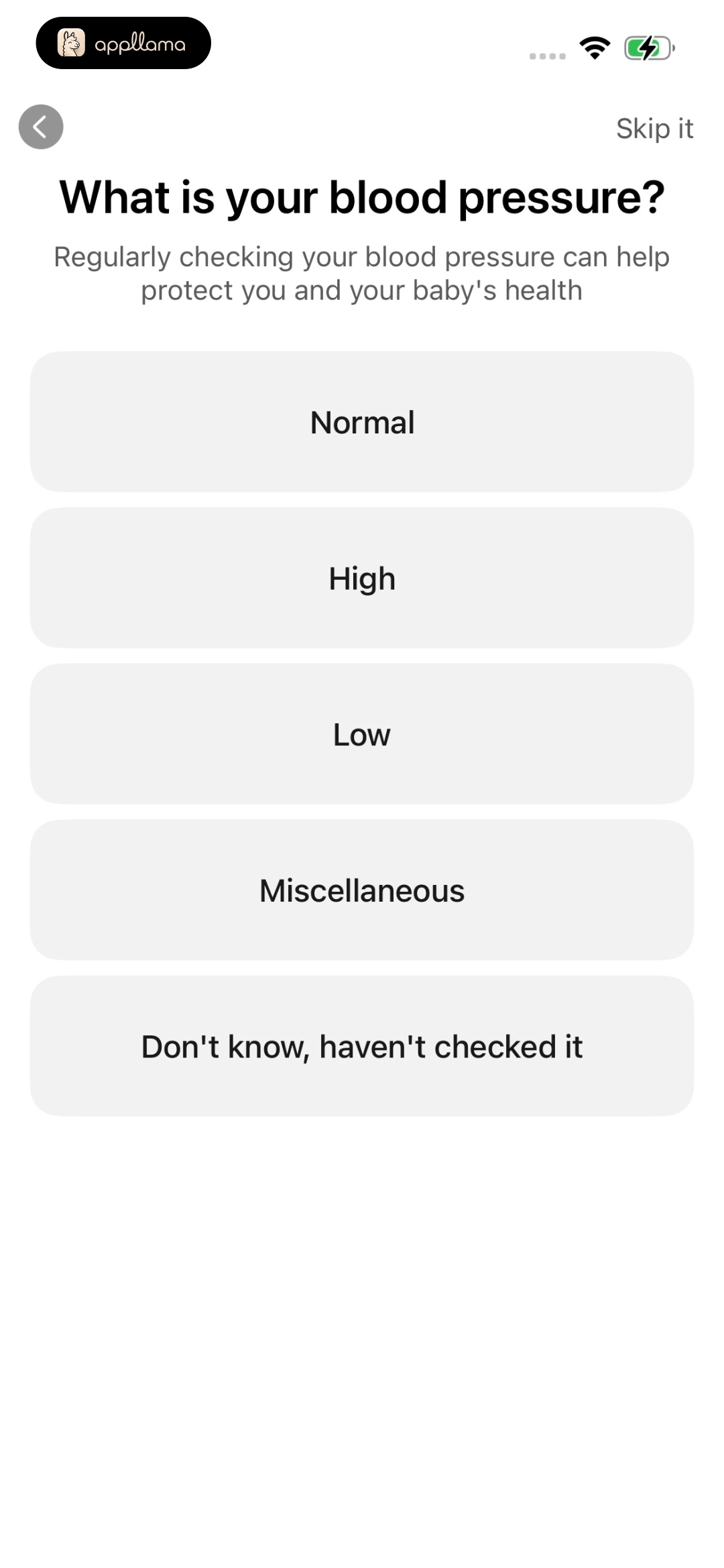 Blood Pressure Question