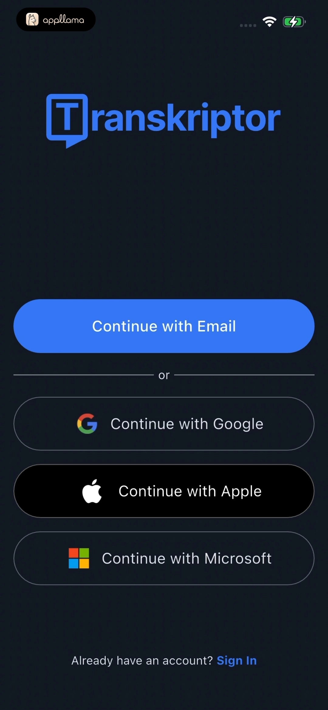 Sign Up
