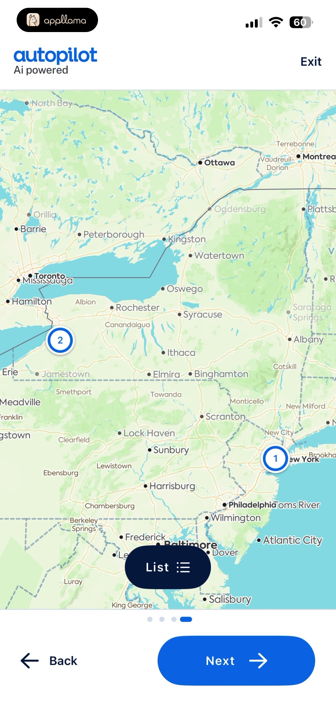 Route Endpoints Preview