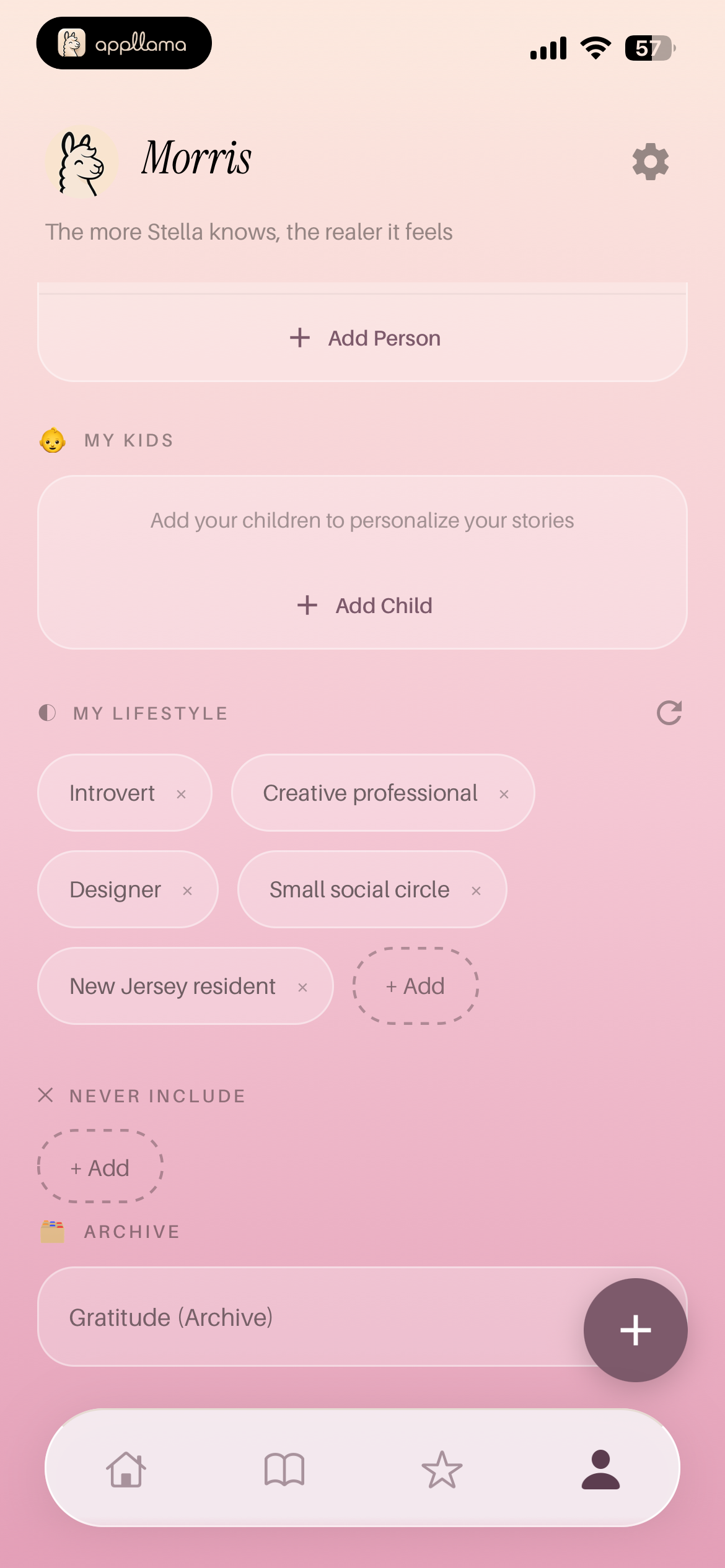 Profile Personalization