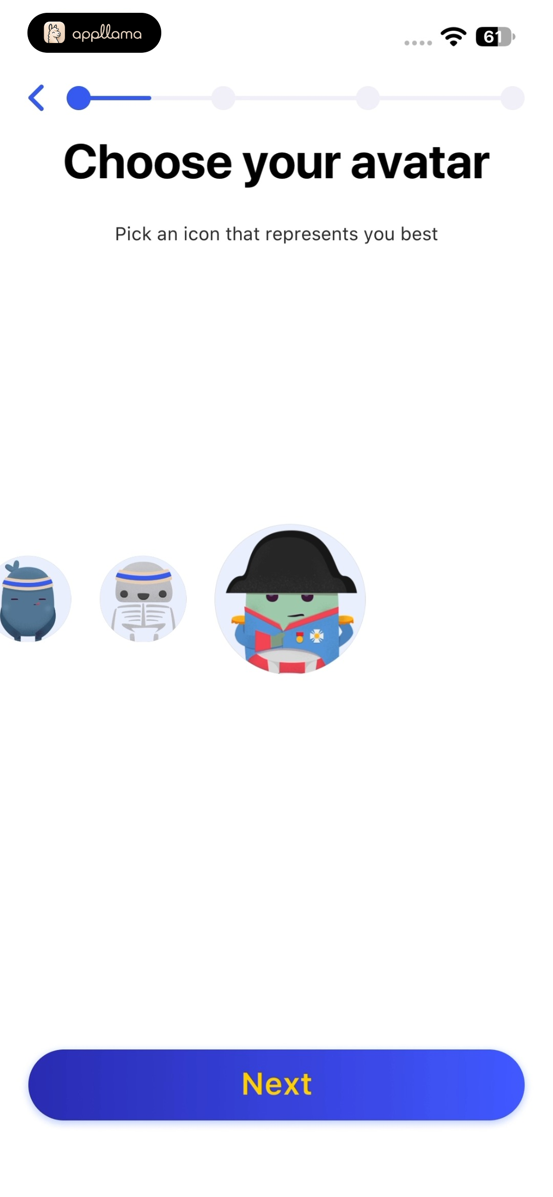 Avatar Selection