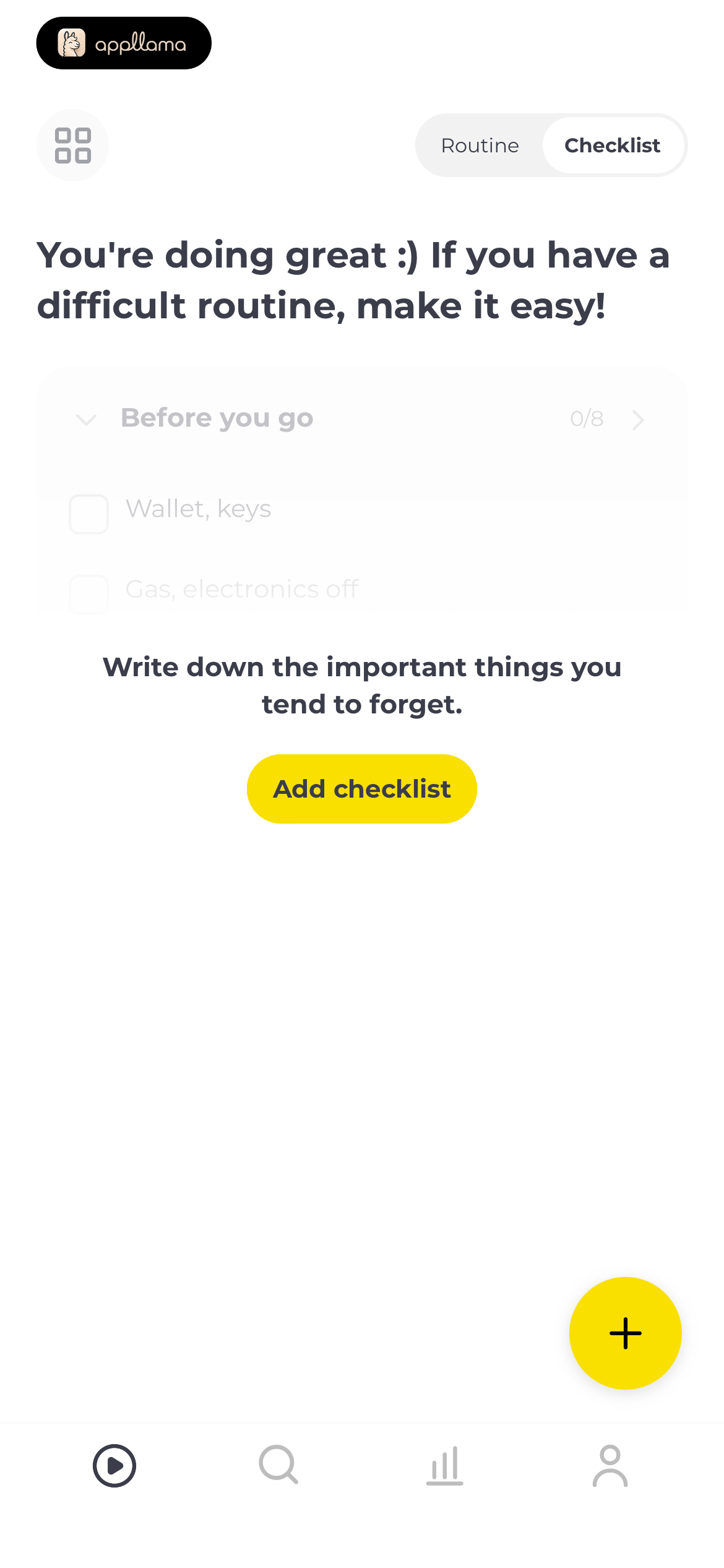 Add More Tasks Empty
