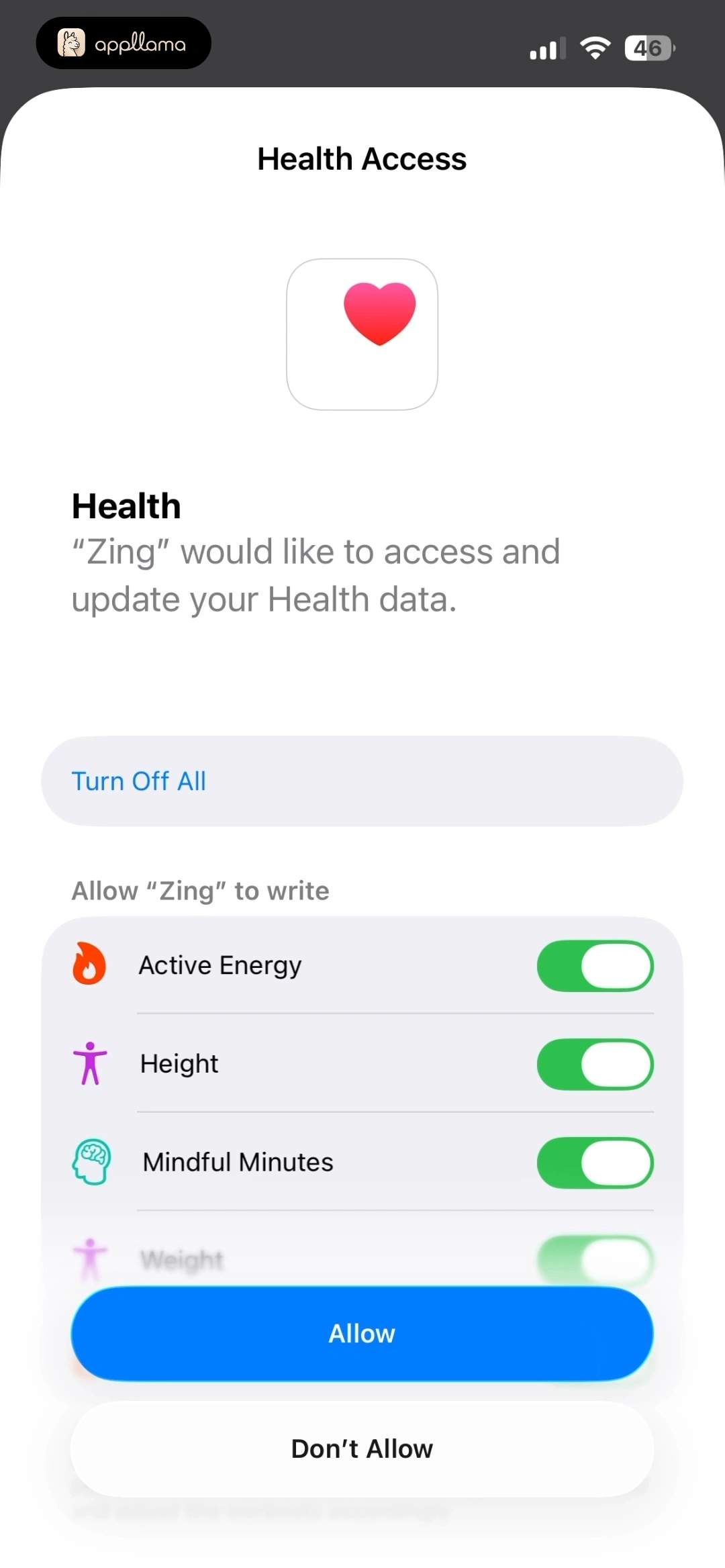 Apple Health Permissions