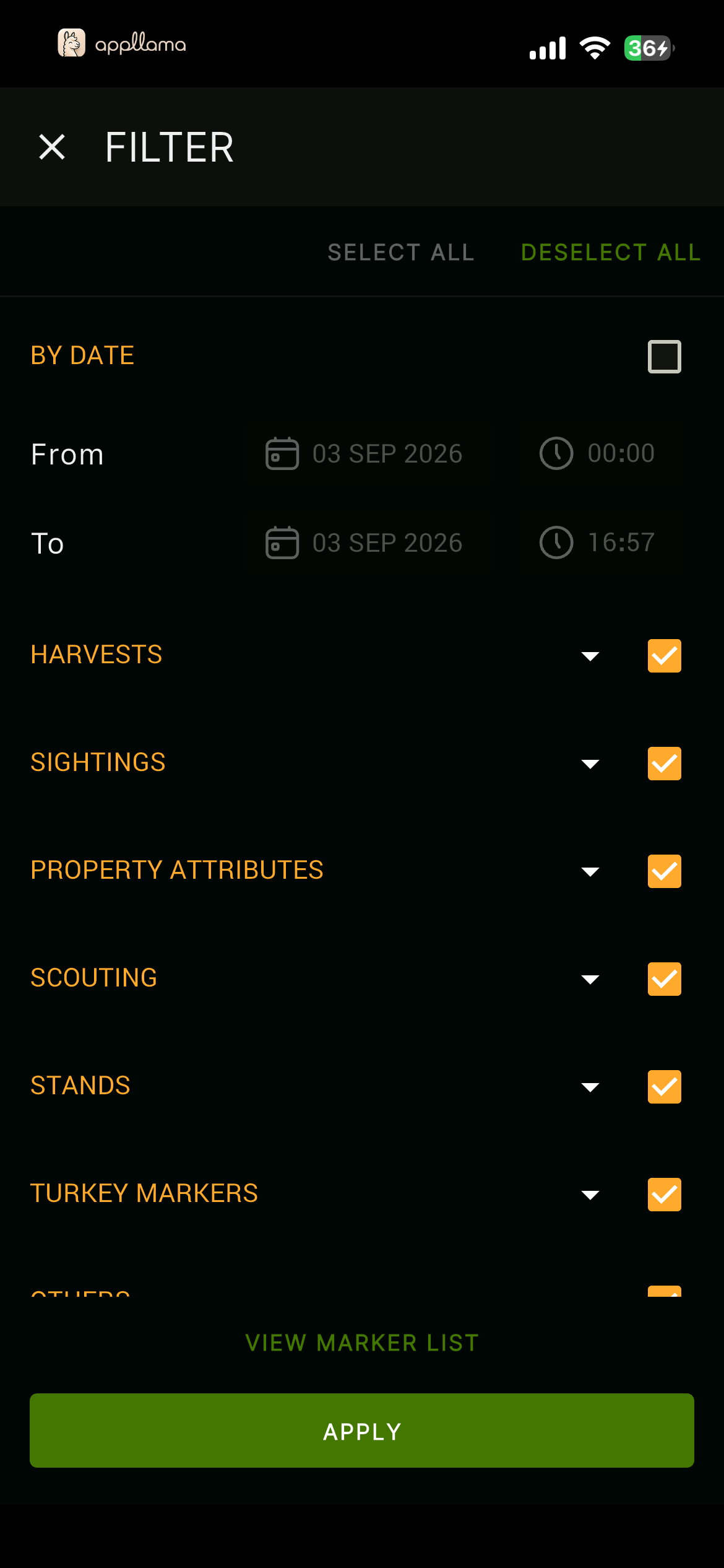 Map Filter Top