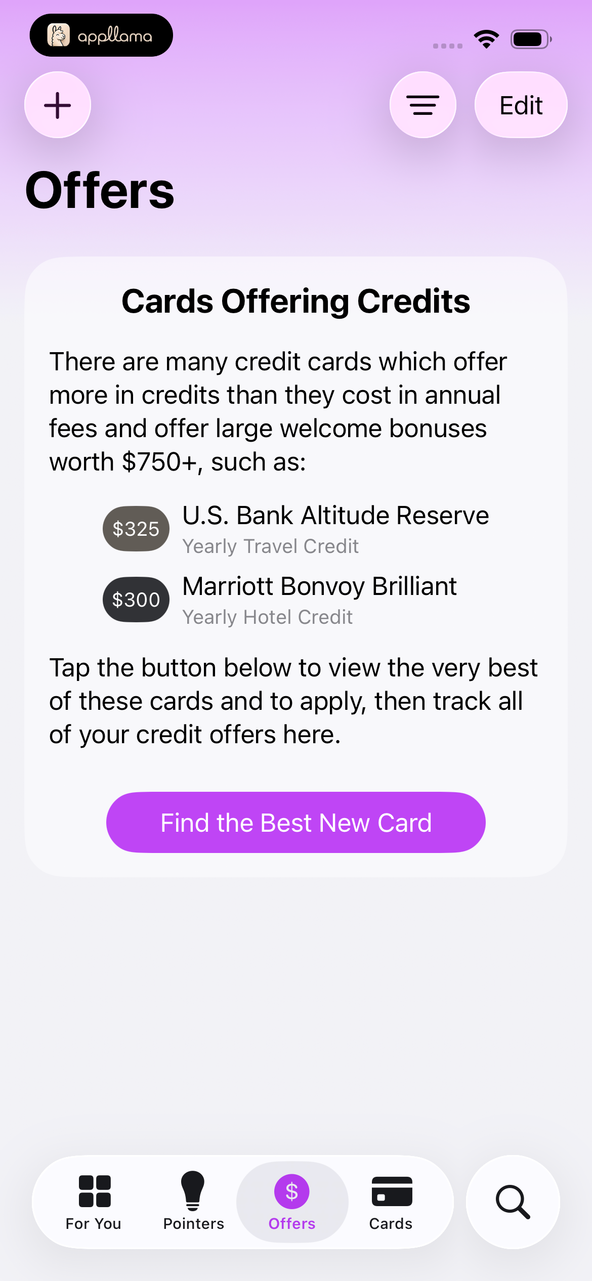 Offers Getting Started