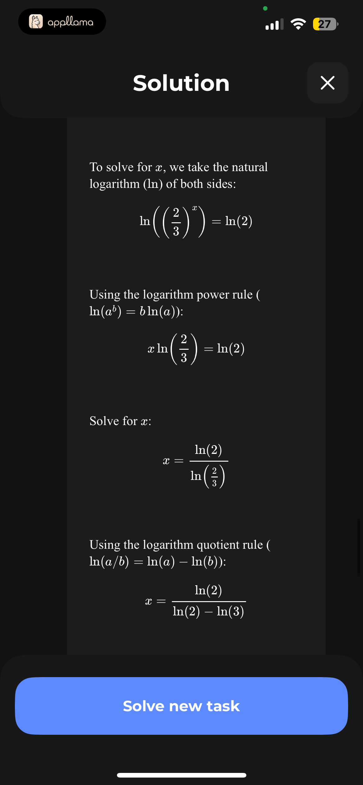 Solution
