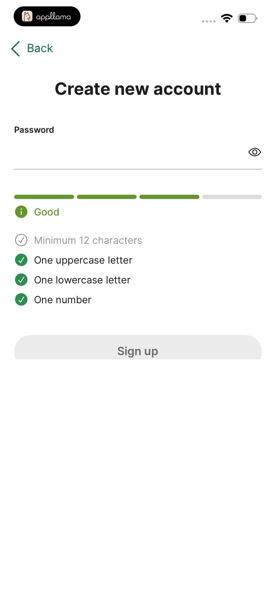 Create New Account
