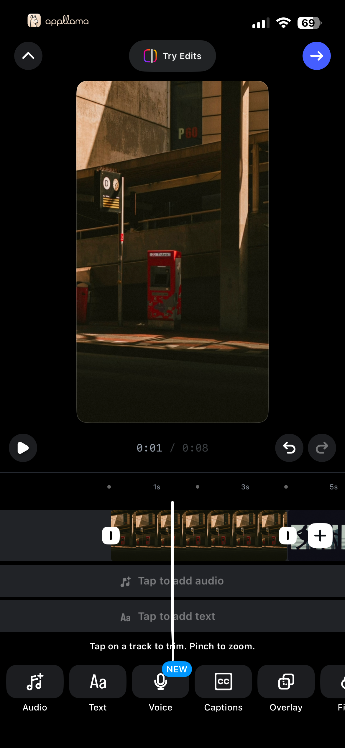 Reel Timeline Editor