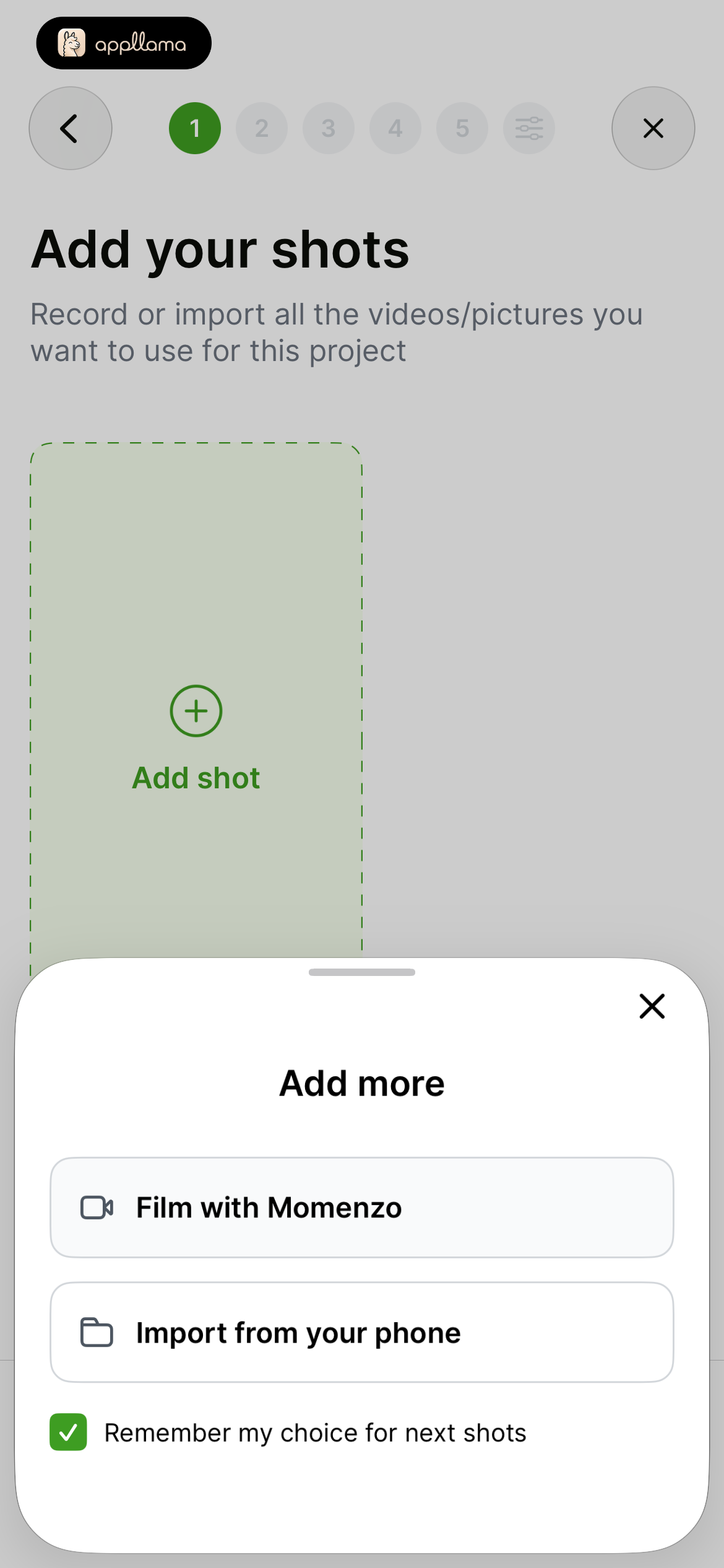 Add Shots Source Sheet