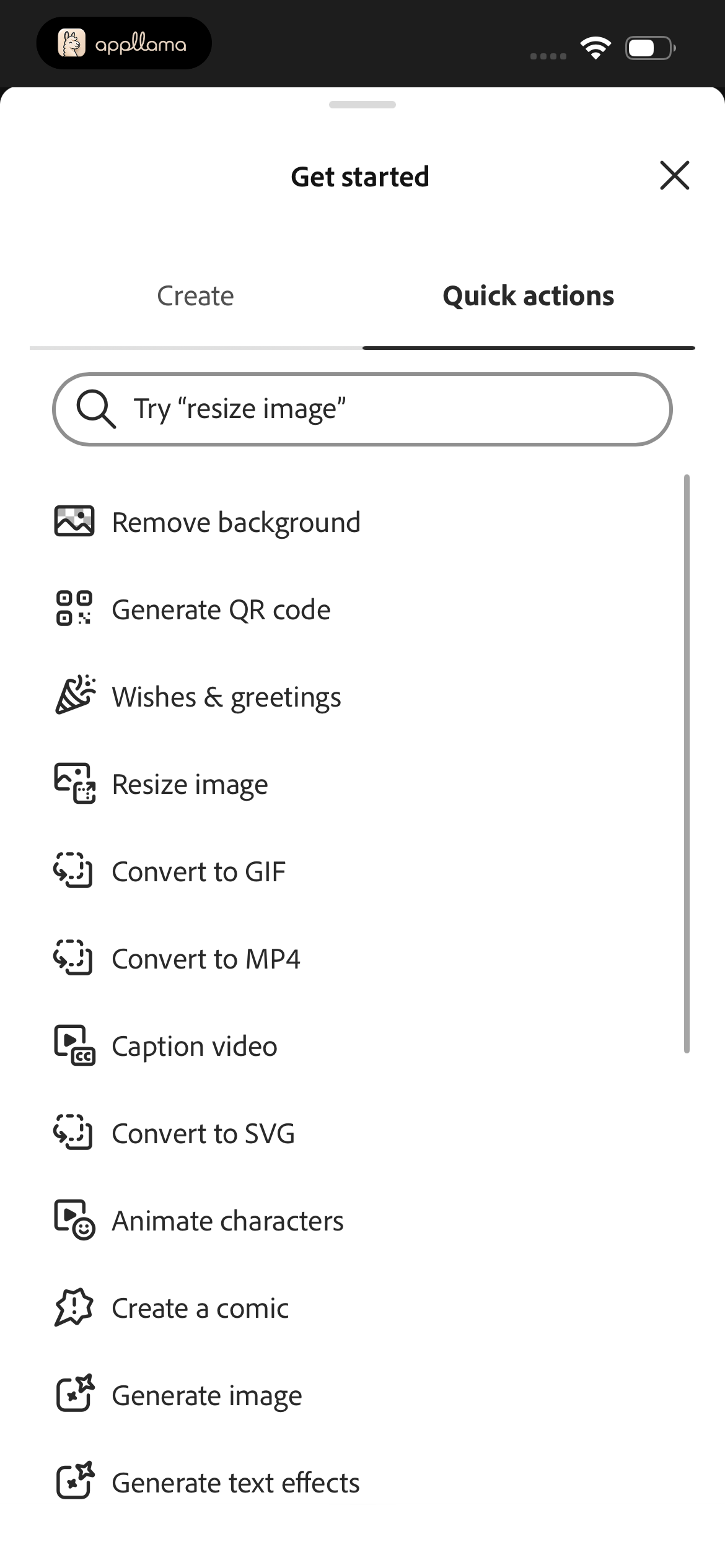 Create Design Actions