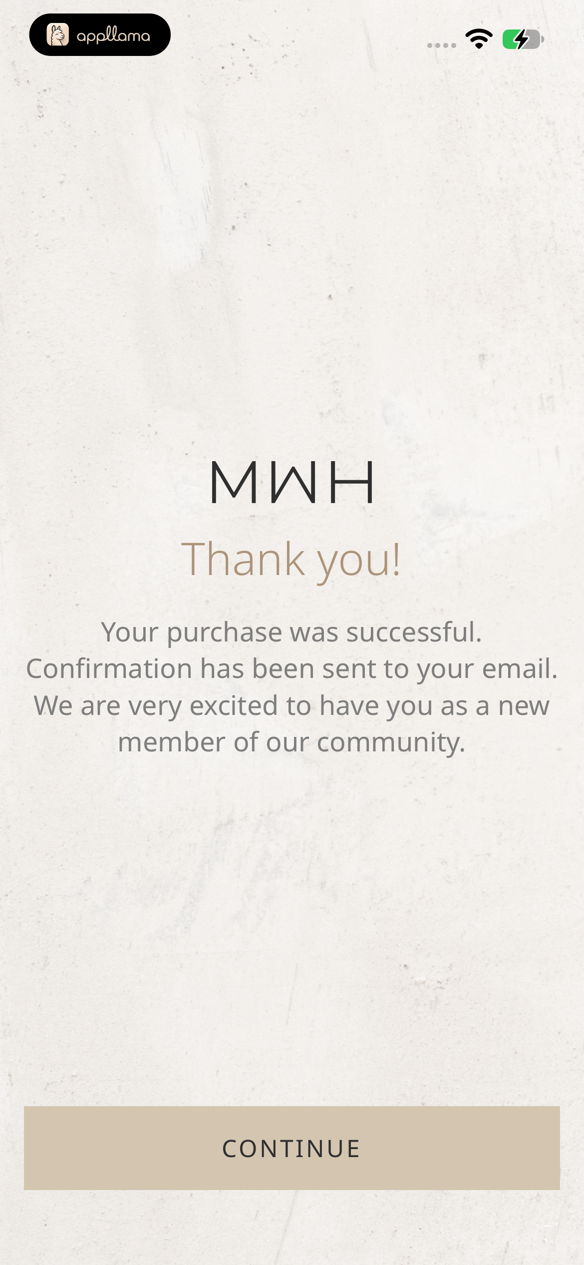 Purchase Confirmation