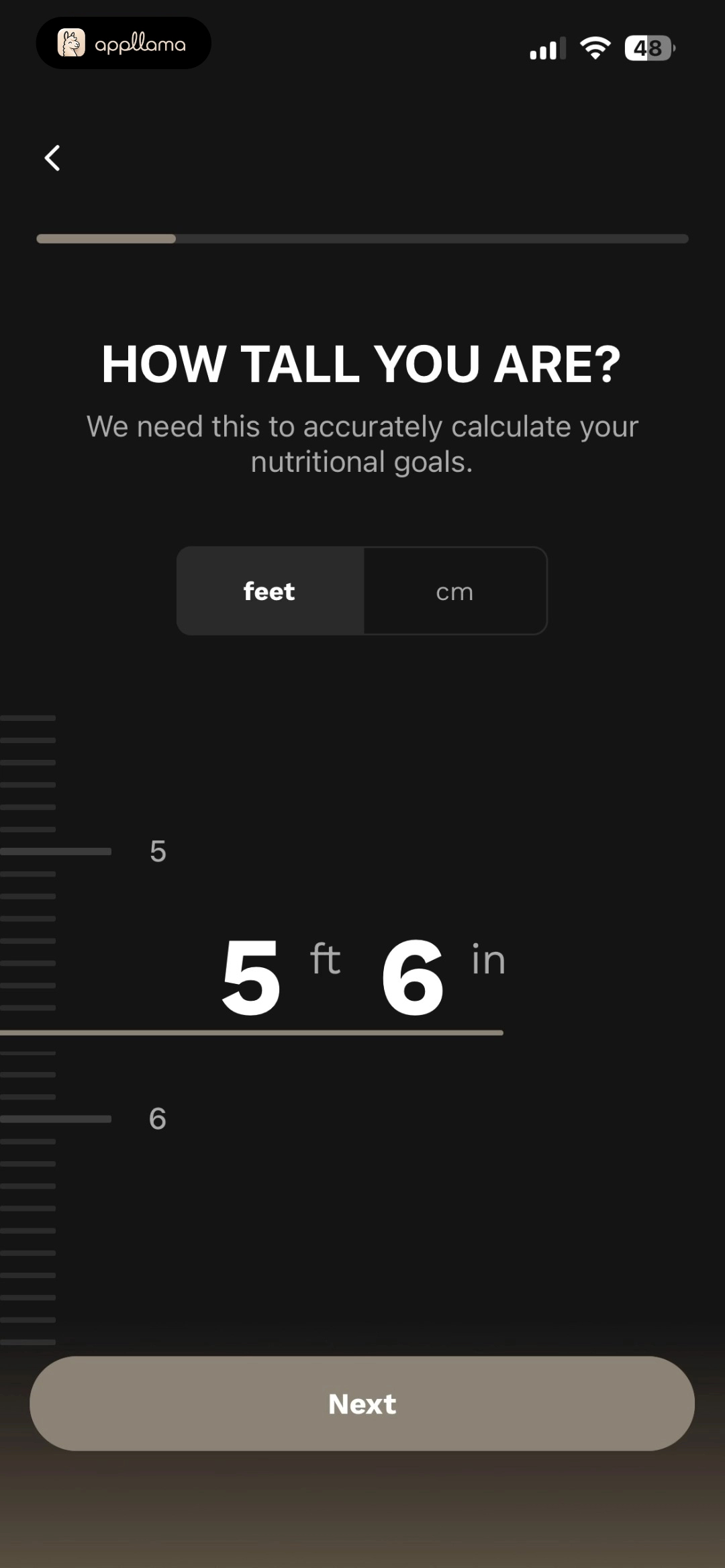 Height Input