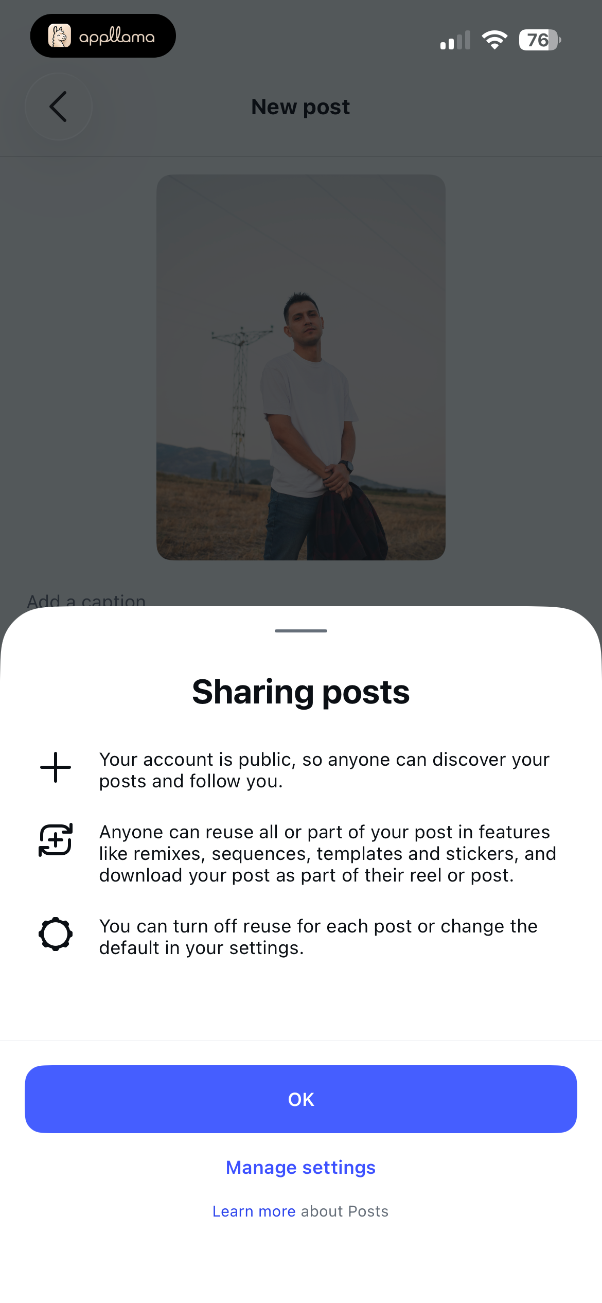 Sharing Posts Info