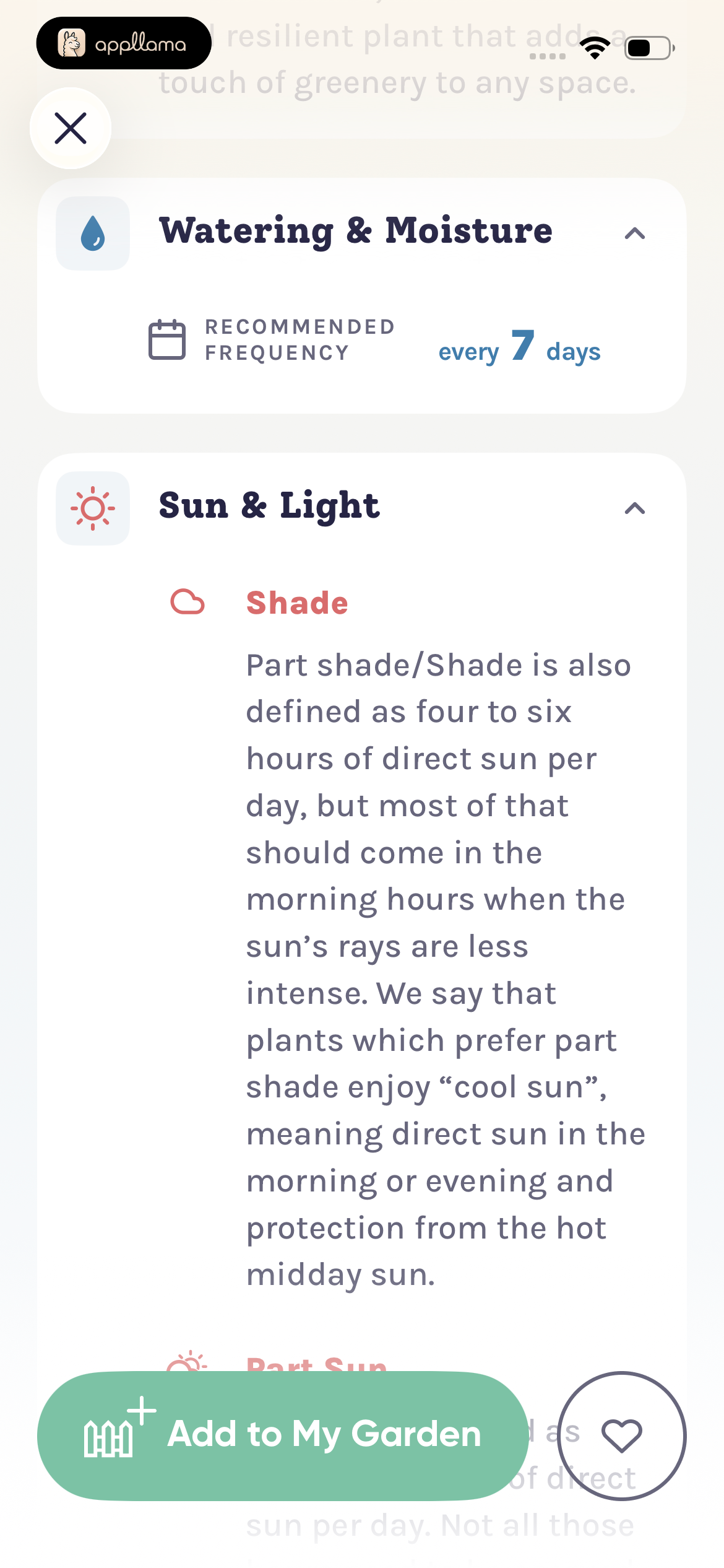 Sunlight Care Guide