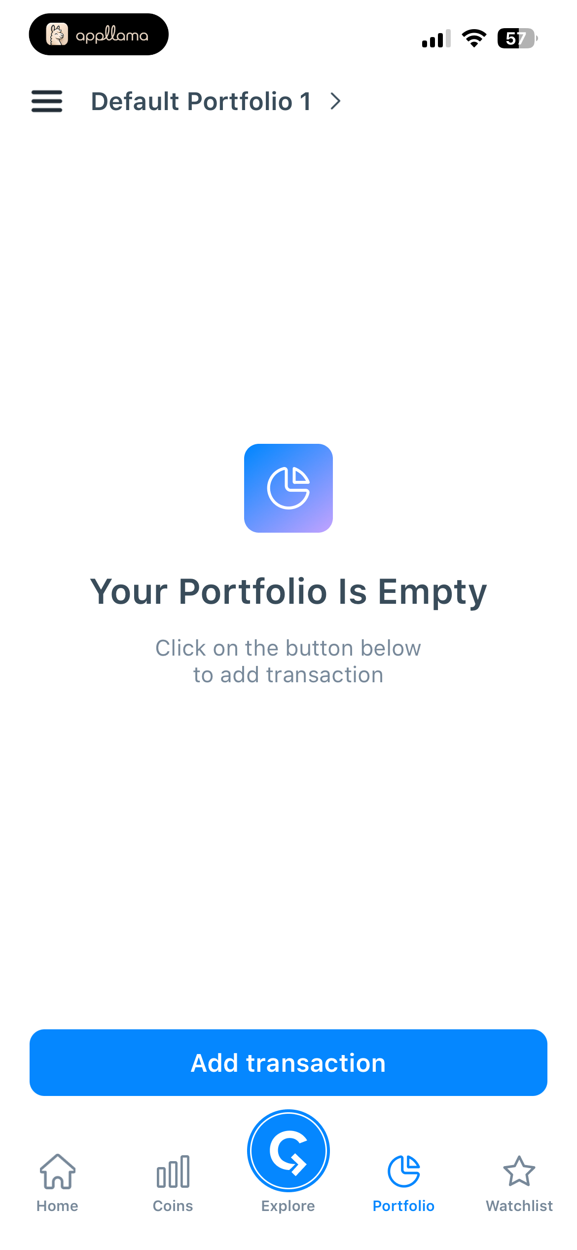 Empty Portfolio
