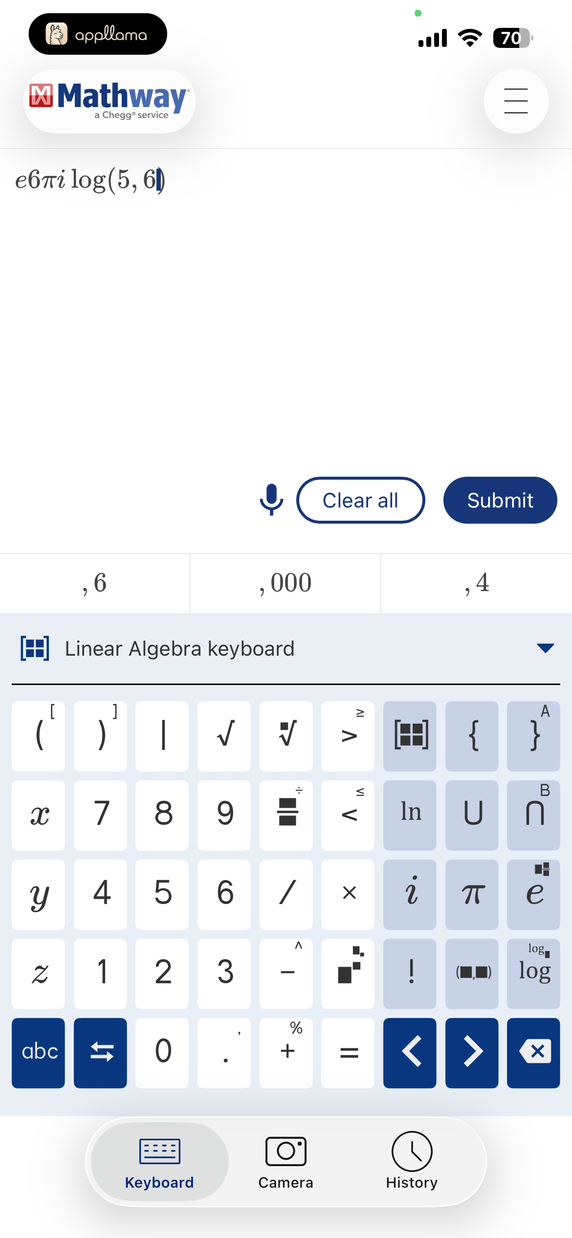Calculator Input