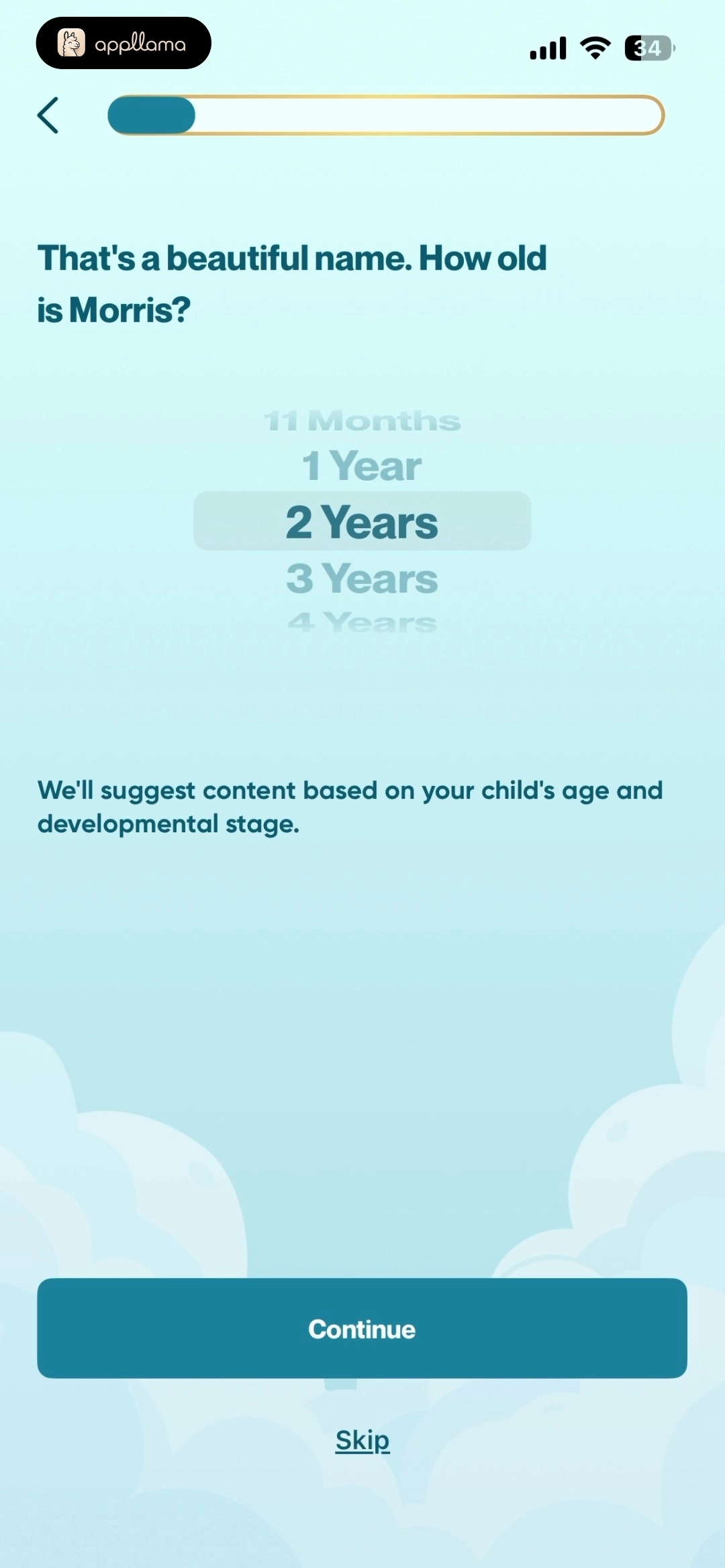 Child Age Selection