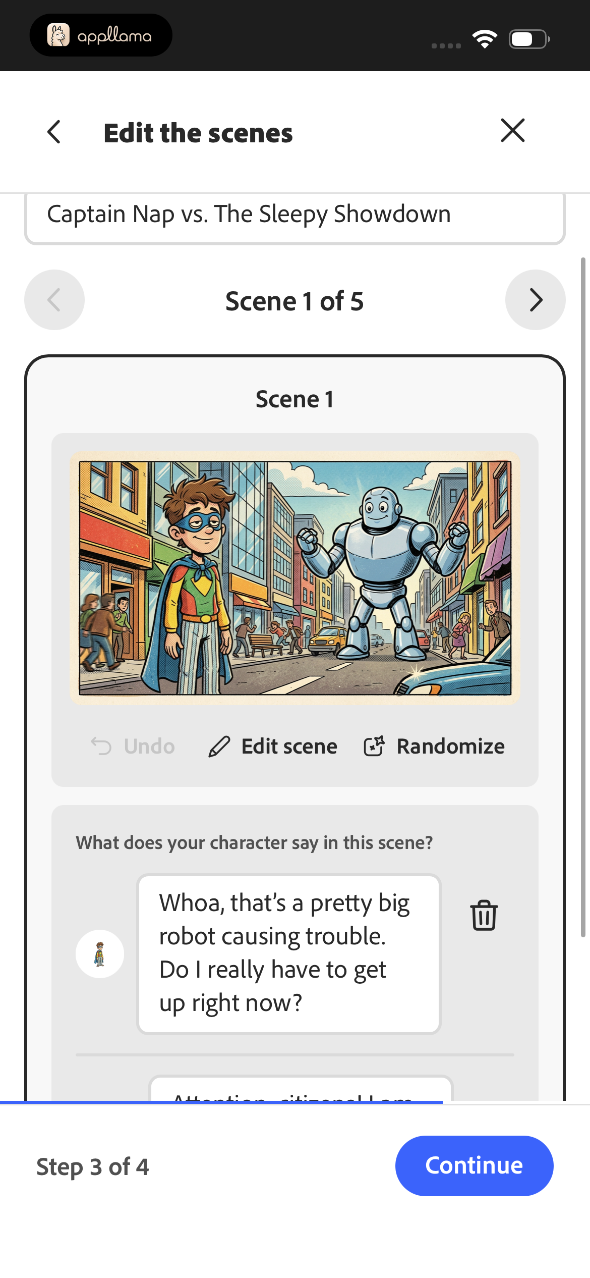 Comic Scene Editor
