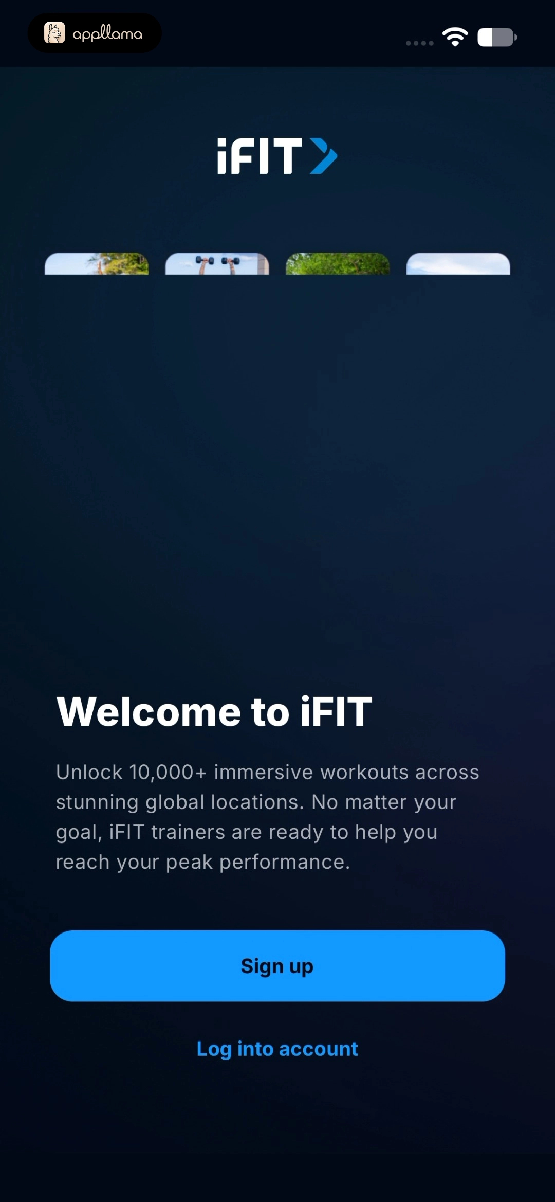 Welcome Screen