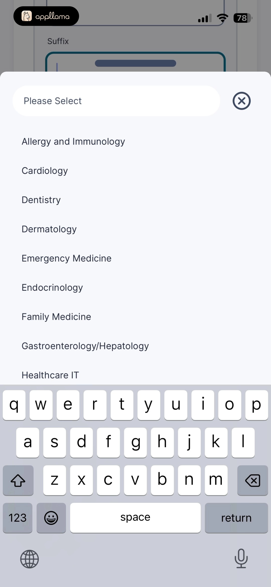 Specialty Picker Search