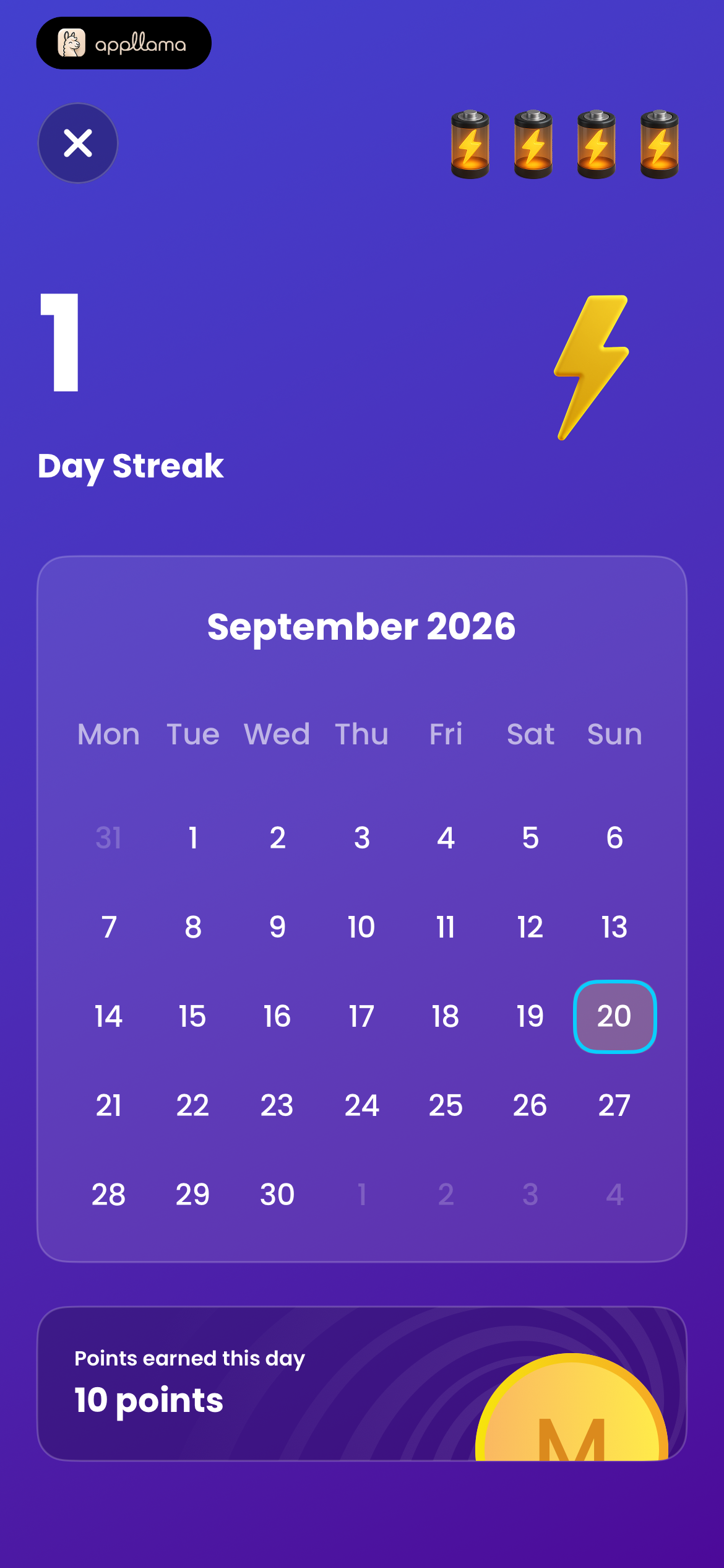 Streak Calendar