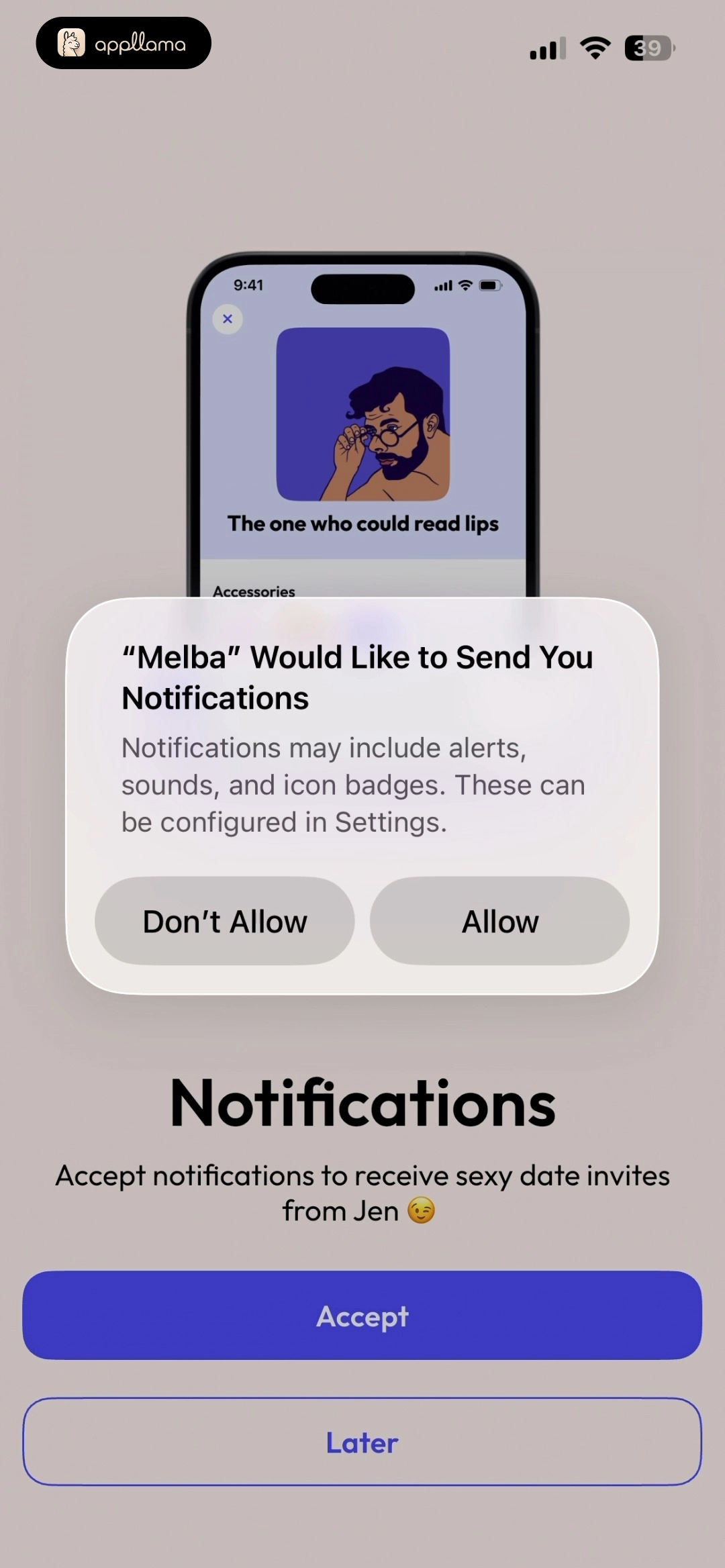System Notification Prompt