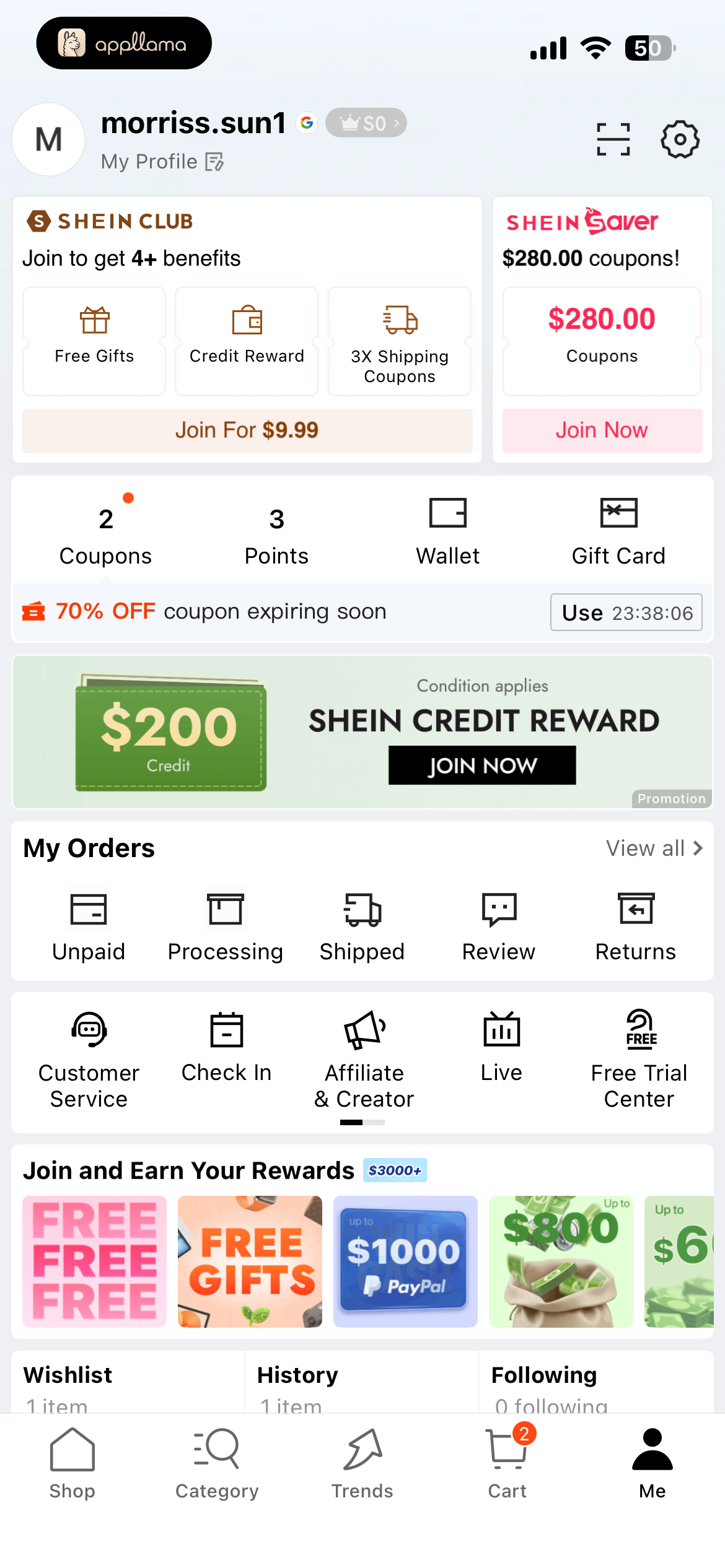 Account Dashboard