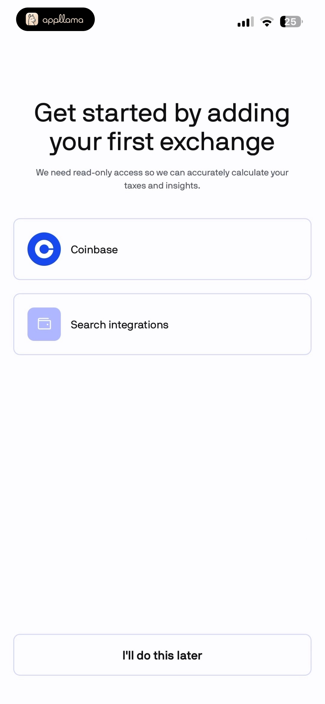Add First Exchange