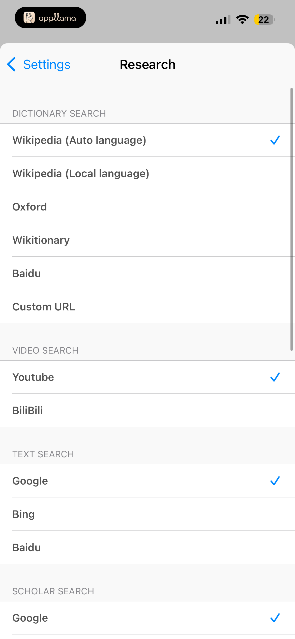 Research Settings