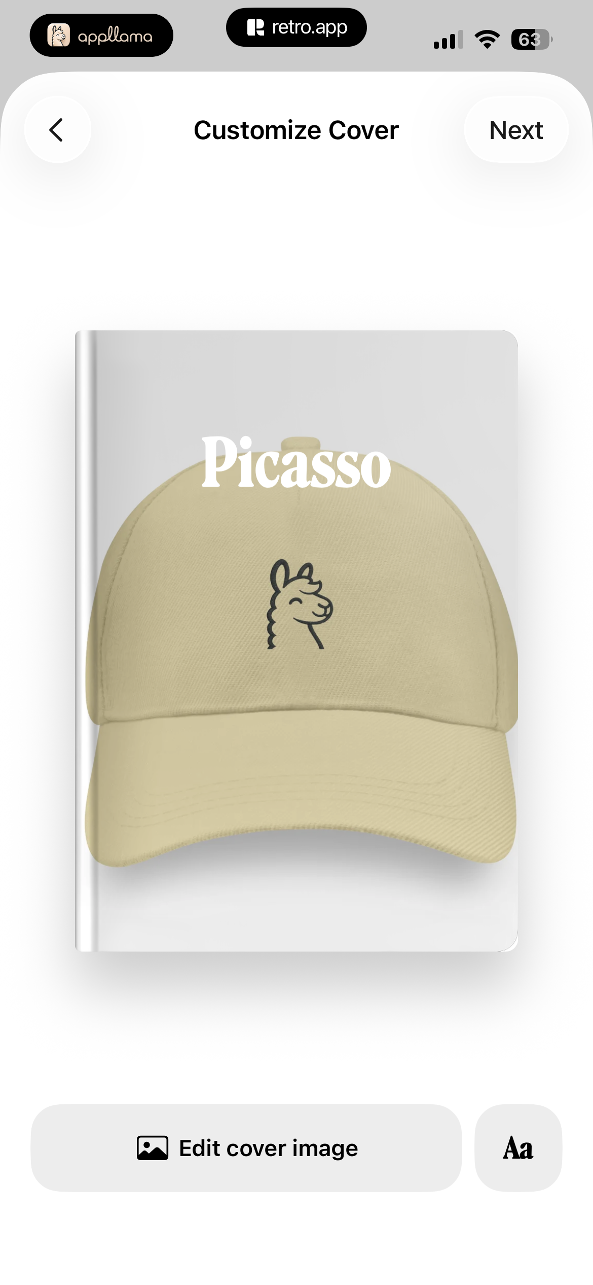 Customize Cover