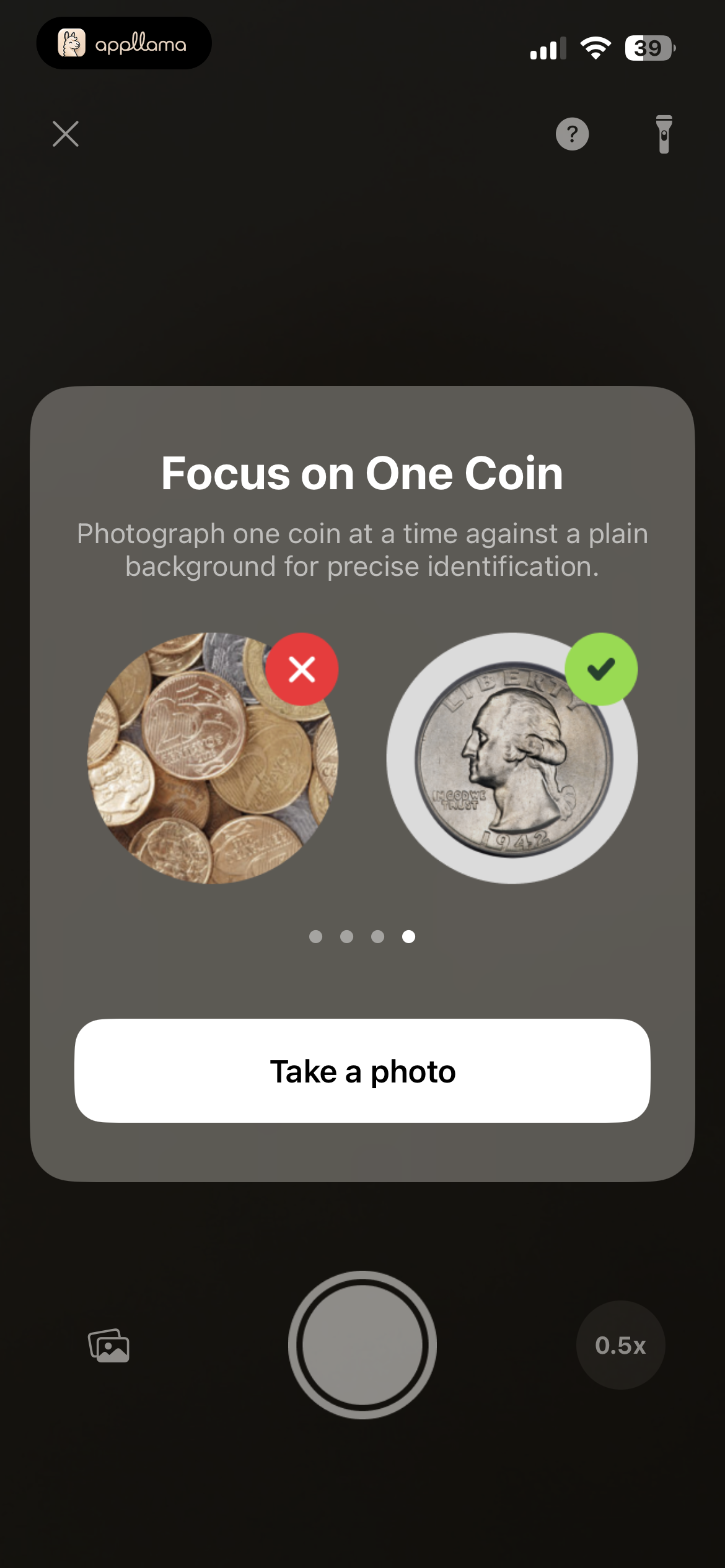 Scan Tip One Coin