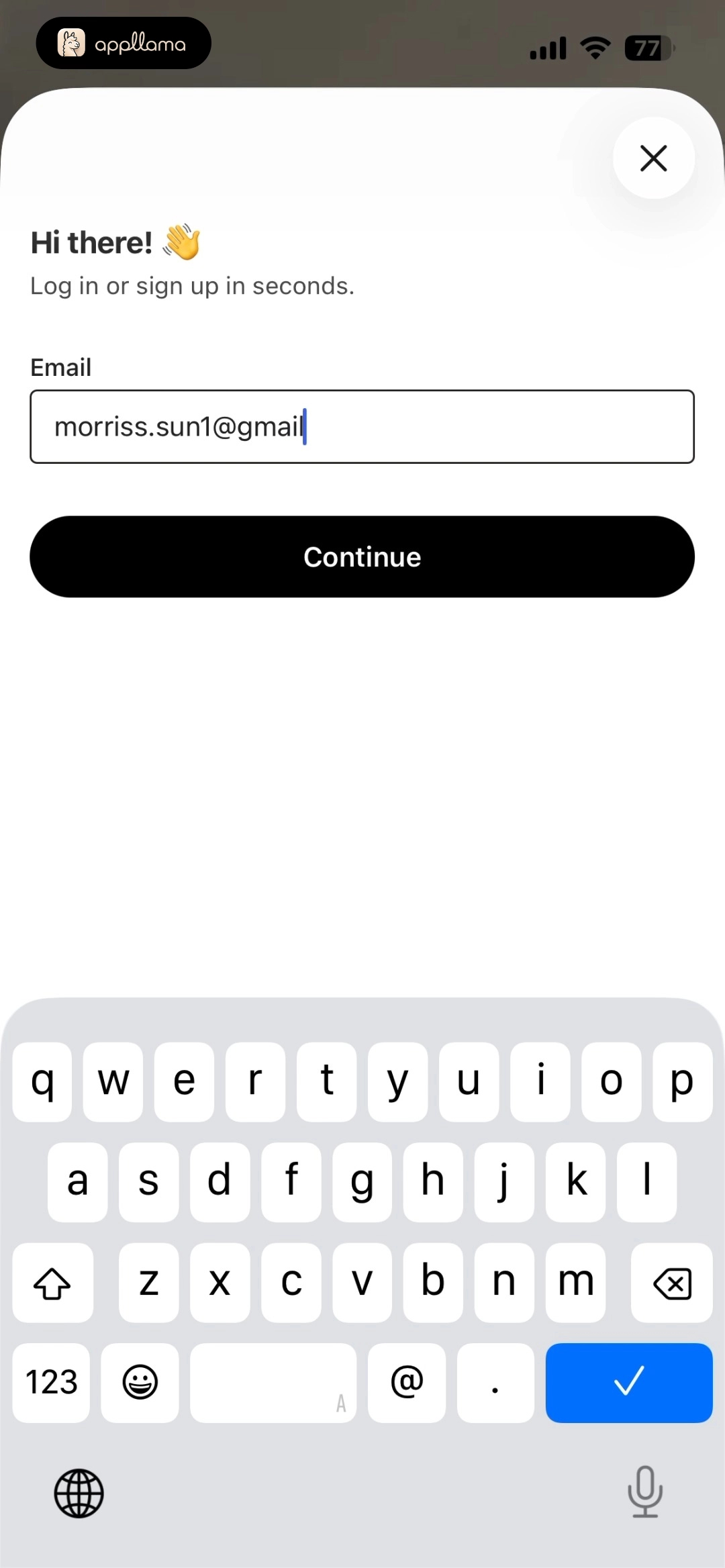 Email Sign In