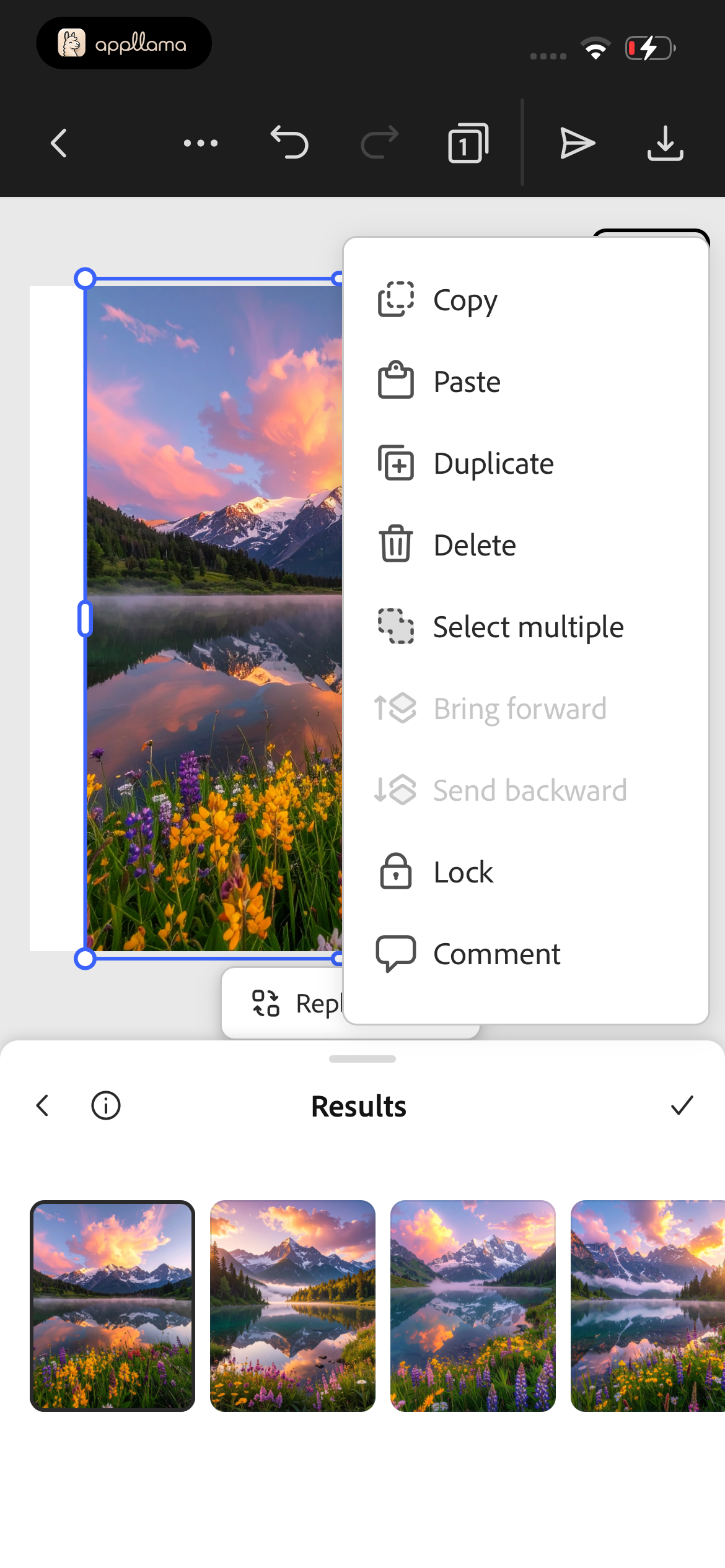 Element Context Menu