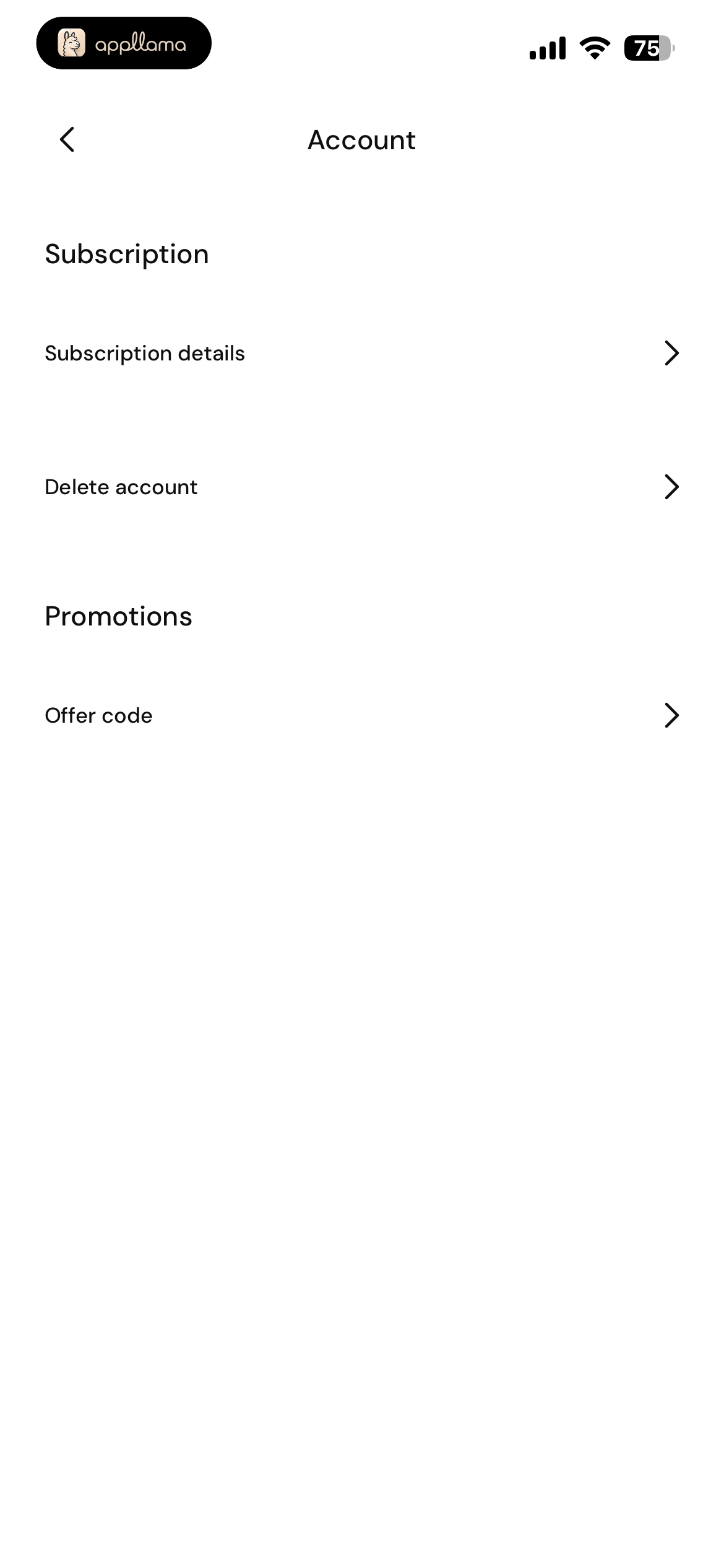 Account Settings